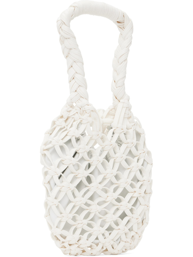 White Synthetic Leather Bag 3