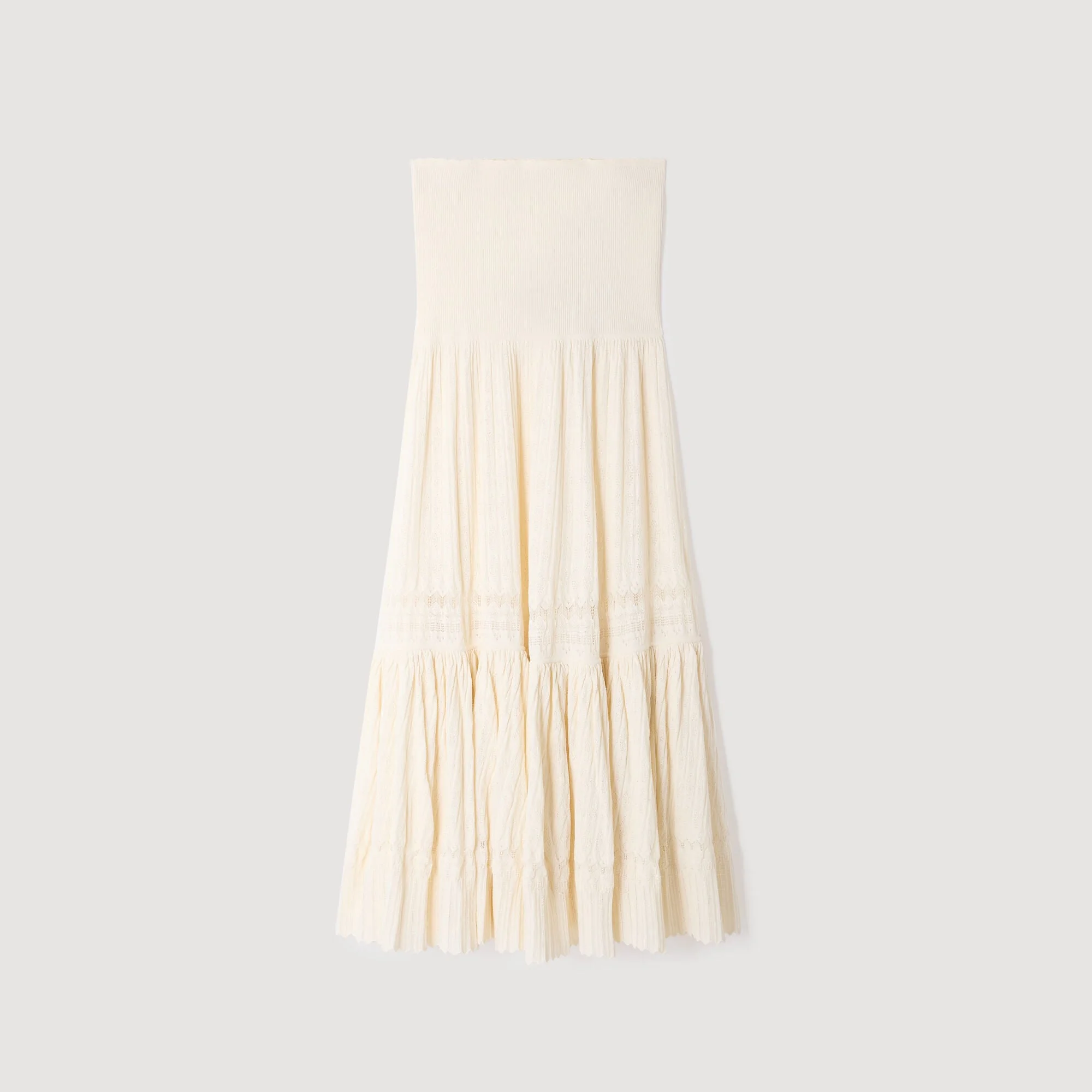 MAXI KNIT SKIRT - 1