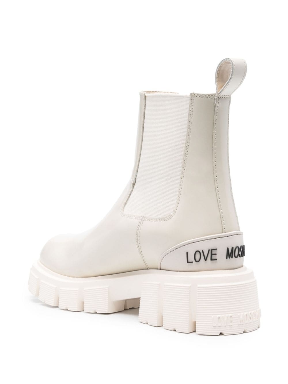 logo-lettering ankle boots - 3