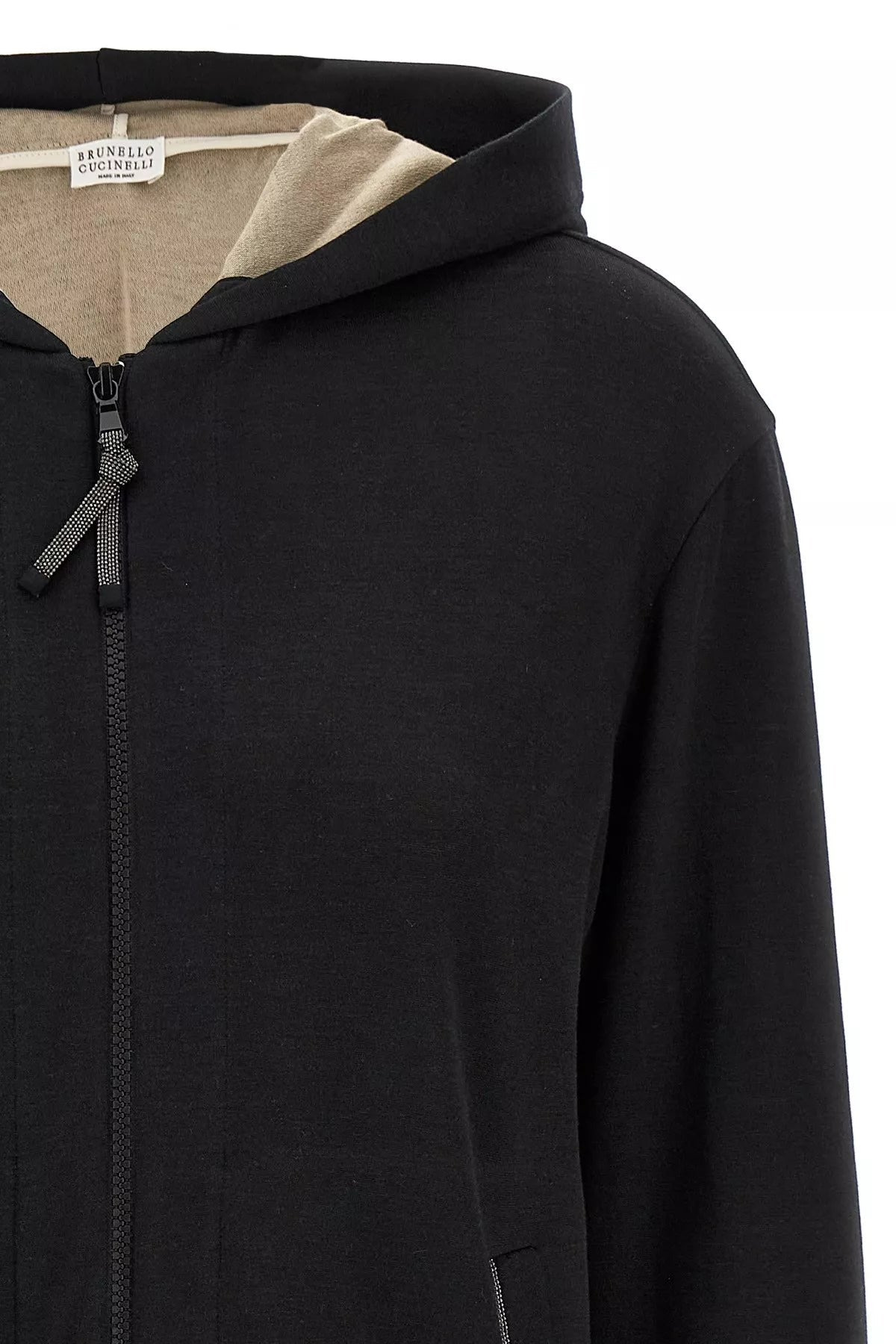 Brunello Cucinelli Women 'Precious Zipper Pull' Hoodie. - 4