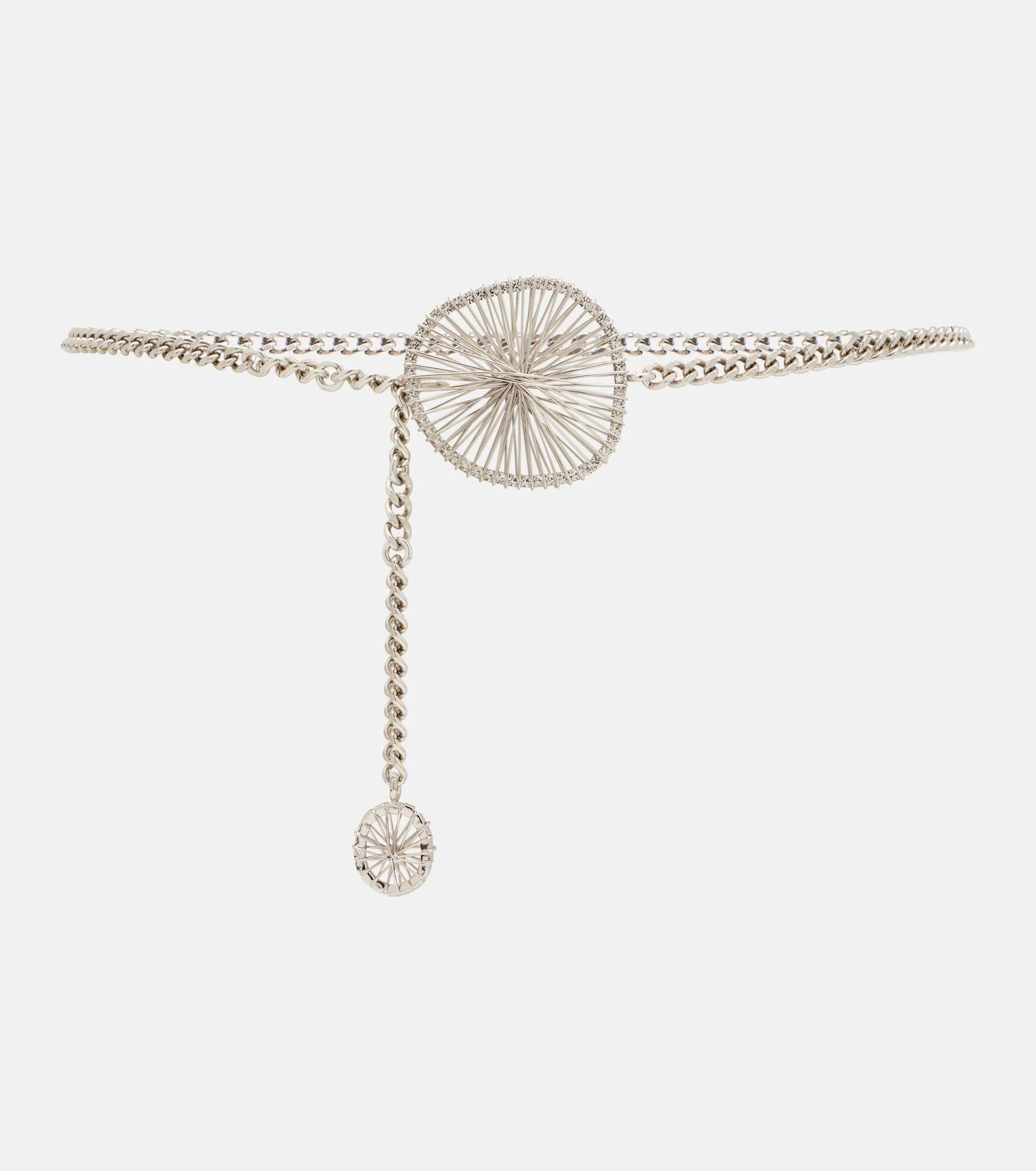 Vildya embellished chain belt - 1