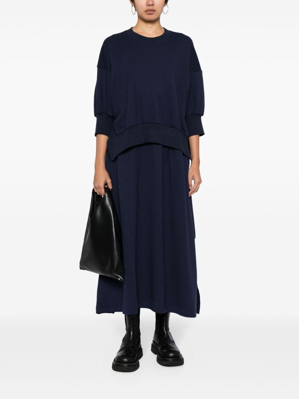 high-waist pleated midi skirt - 2