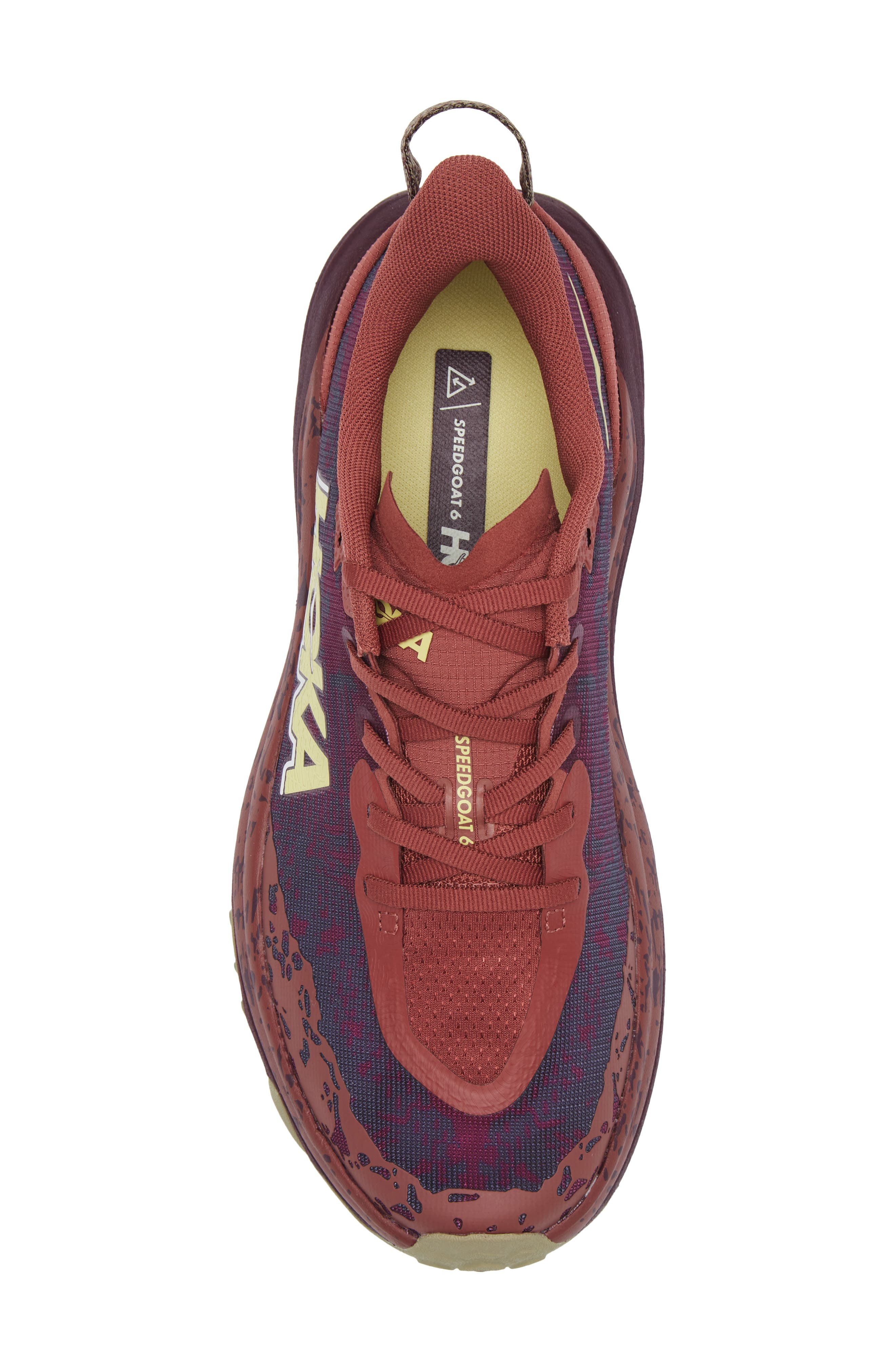 HOKA Speedgoat 6 Trail Running Shoe in Rouge /Black Cherry at Nordstrom - 5