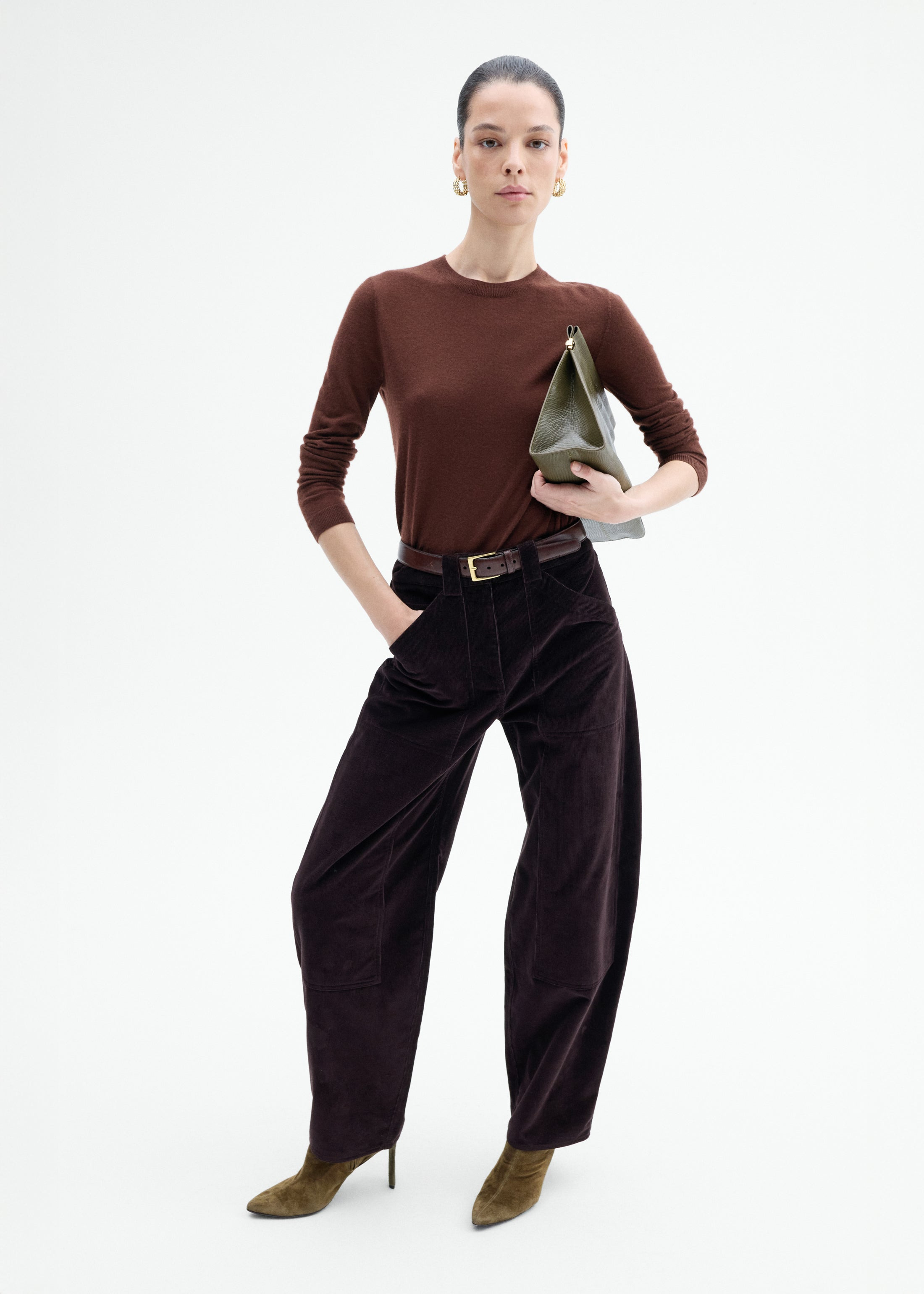 Corduroy Barrel Pant - 2