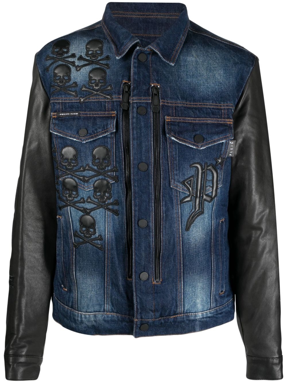 Gothic Plein denim jacket - 1