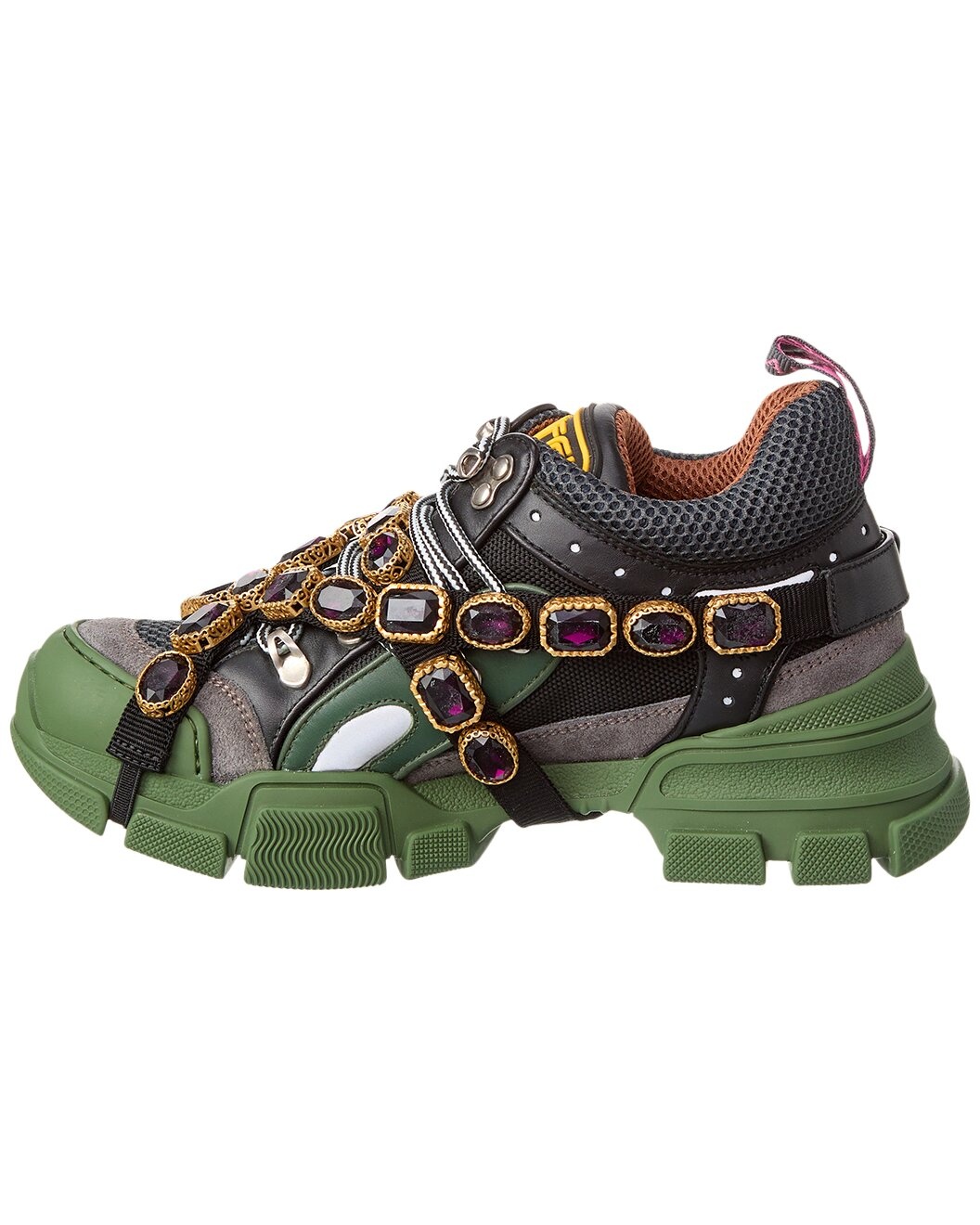 Gucci Flashtrek Leather & Mesh Sneaker - 2