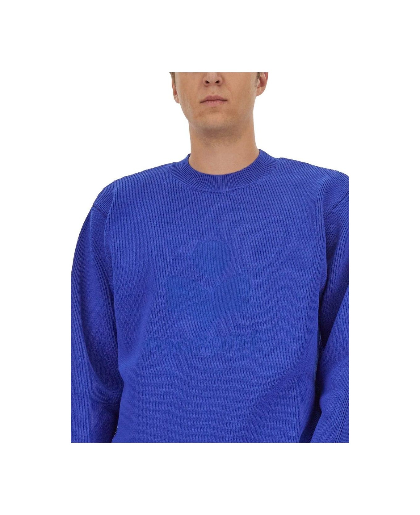 Logo Intarsia-knitted Crewneck Jumper - 4