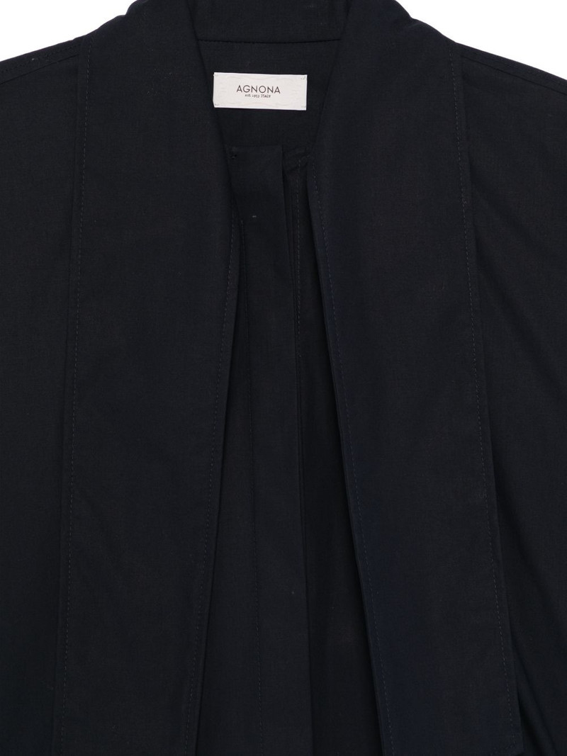 buttoned tie-detail shirt 3
