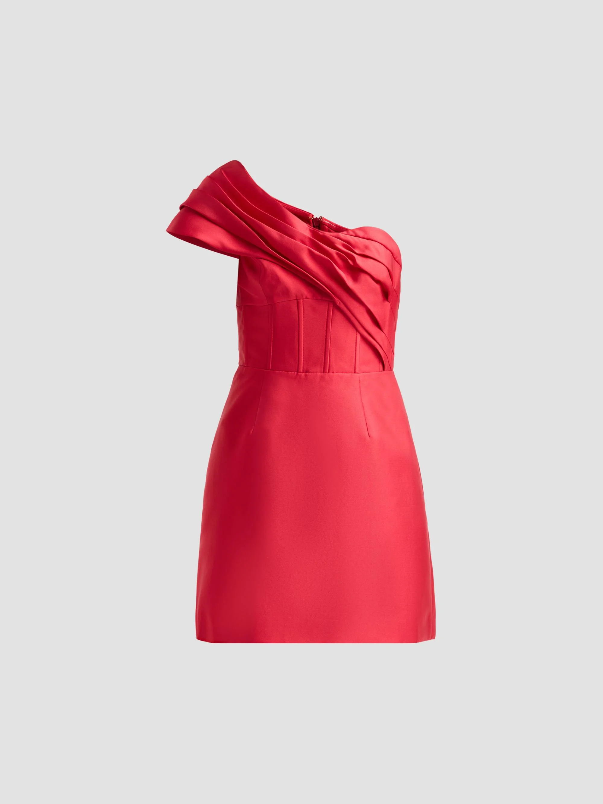 Women's Esmeralda One-Shoulder Mini Dress - Red - 1