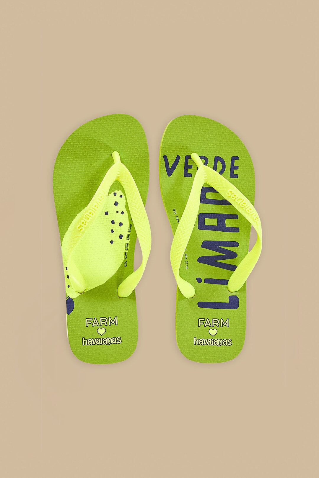 Green Lime Havaianas Sandals - 2
