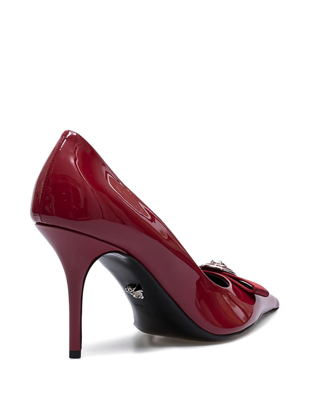 90mm bow-embellished pointed-toe pumps - 5