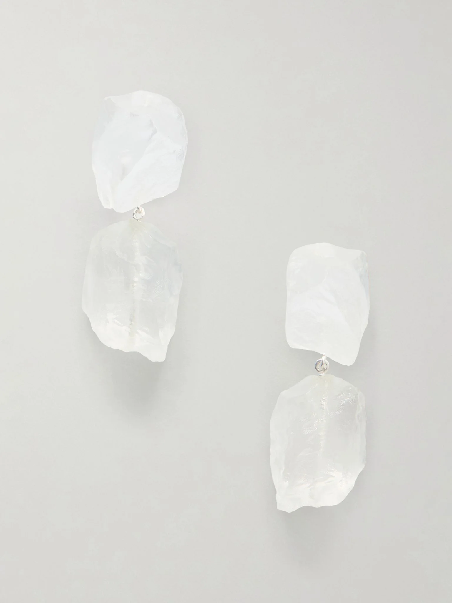 Crystal drop earrings Clear - 1