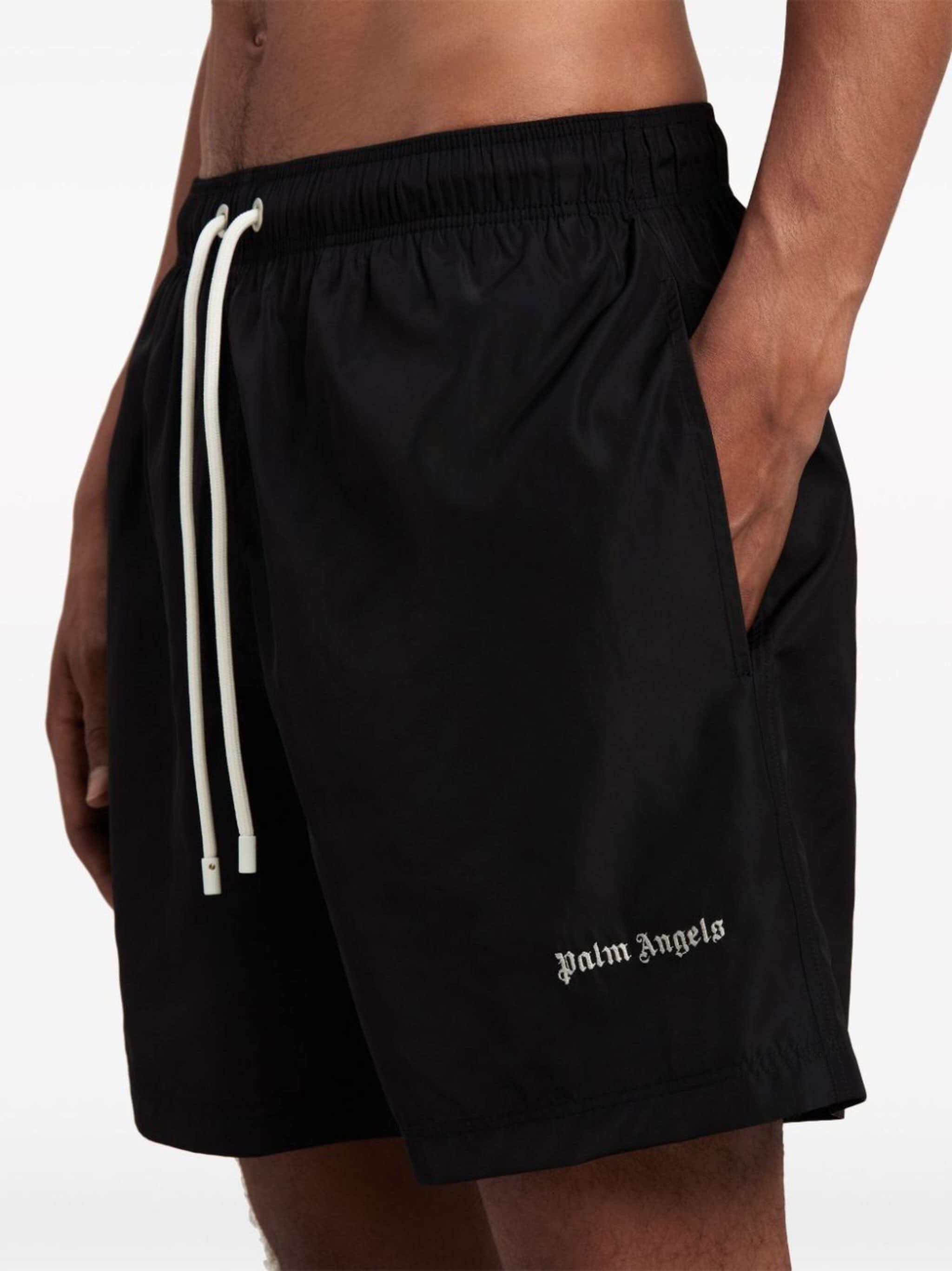 logo-embroidered swim shorts - 6