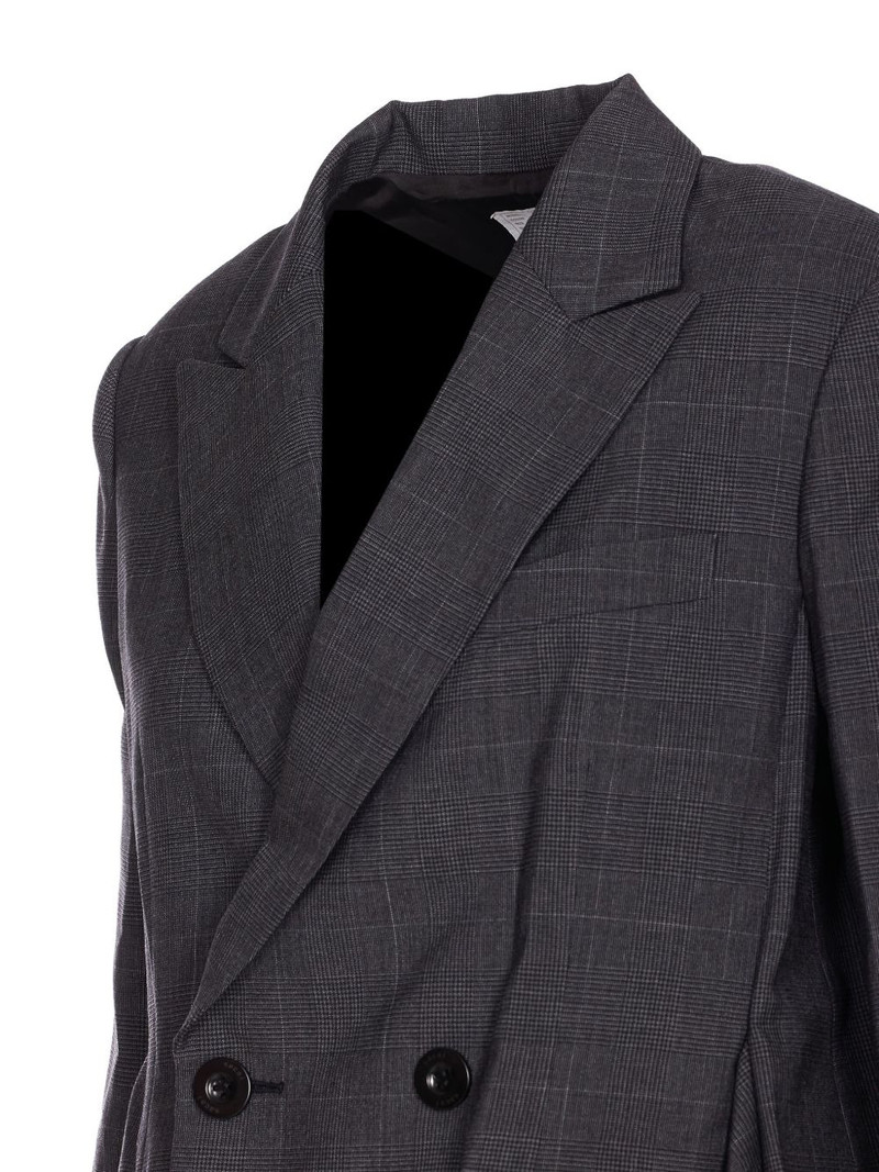 sacai glen-check pleated blazer outlook