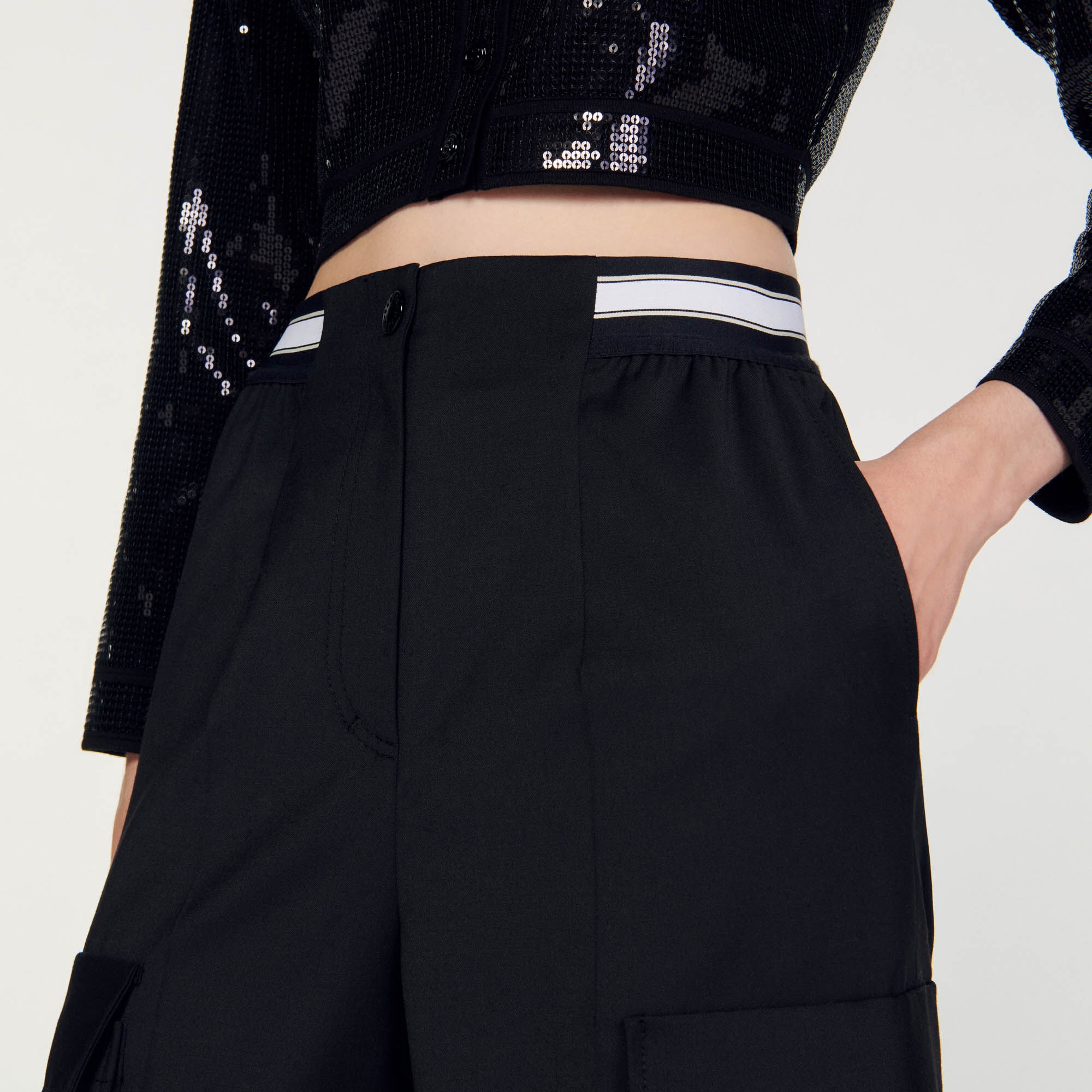 WIDE-LEG CARGO PANTS - 4