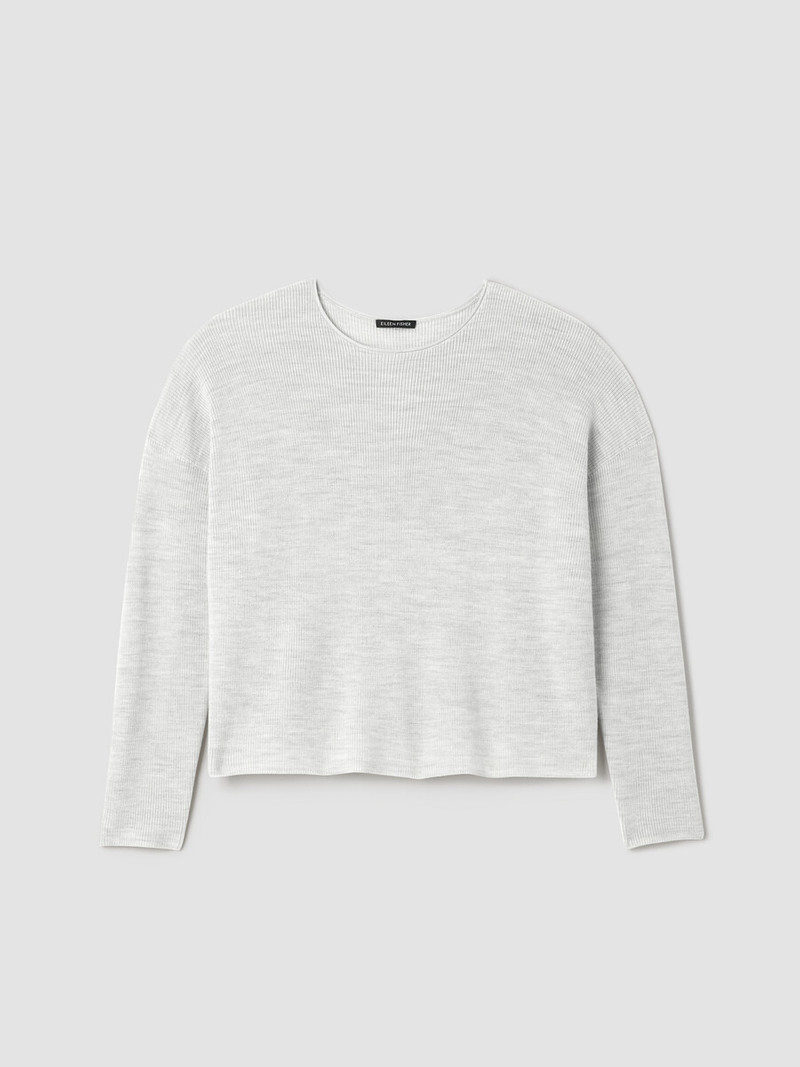 Merino Crew Neck Top in Regenerative Wool 1
