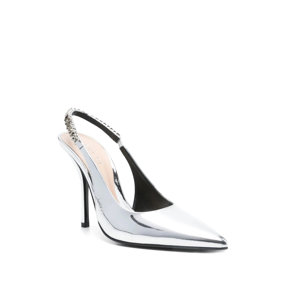 Gucci Silver Pumps Women - 4