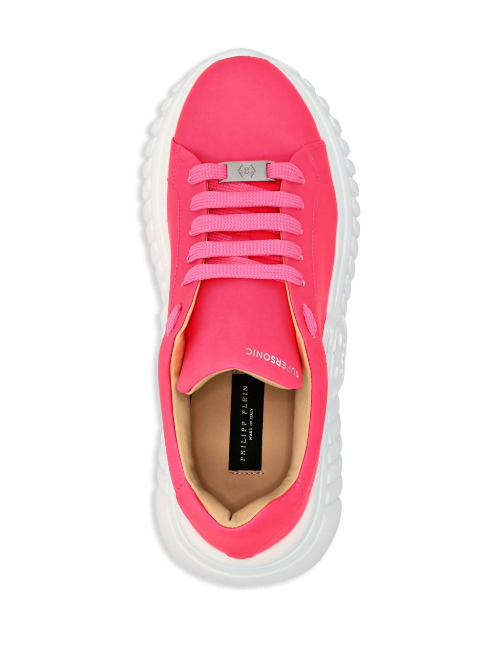 Runner Hexagon low-top leather sneakers - 3