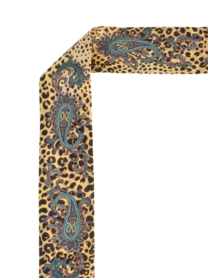 Etro patterned silk scarf outlook