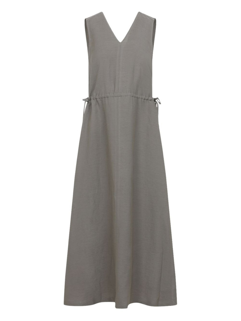 V-neck midi dress 1