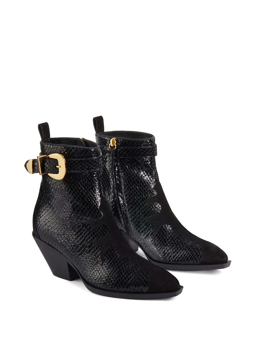 Helena Buckle snakeskin-effect boots - 2