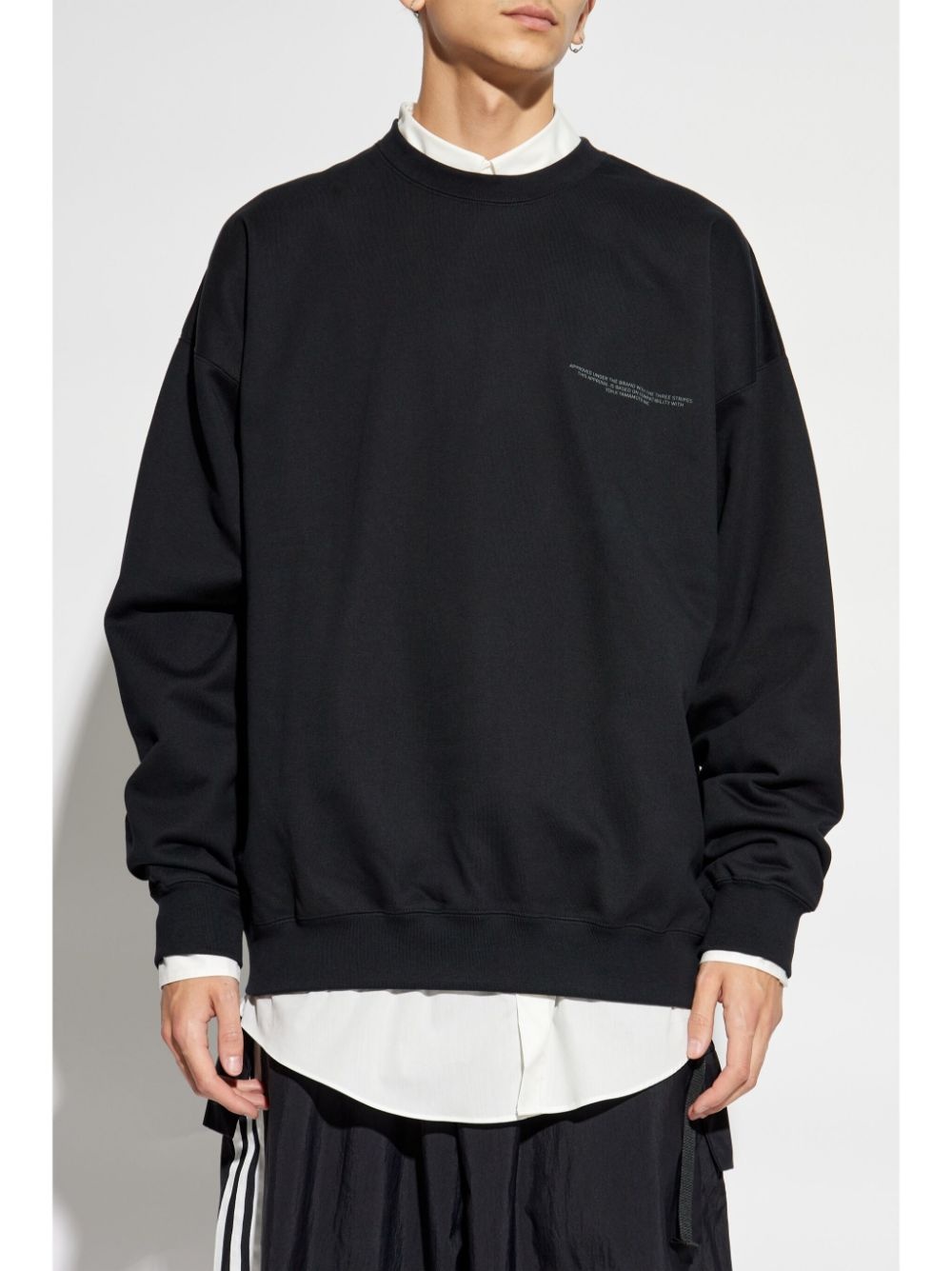 logo-printed crew neck sweatshirt - 5
