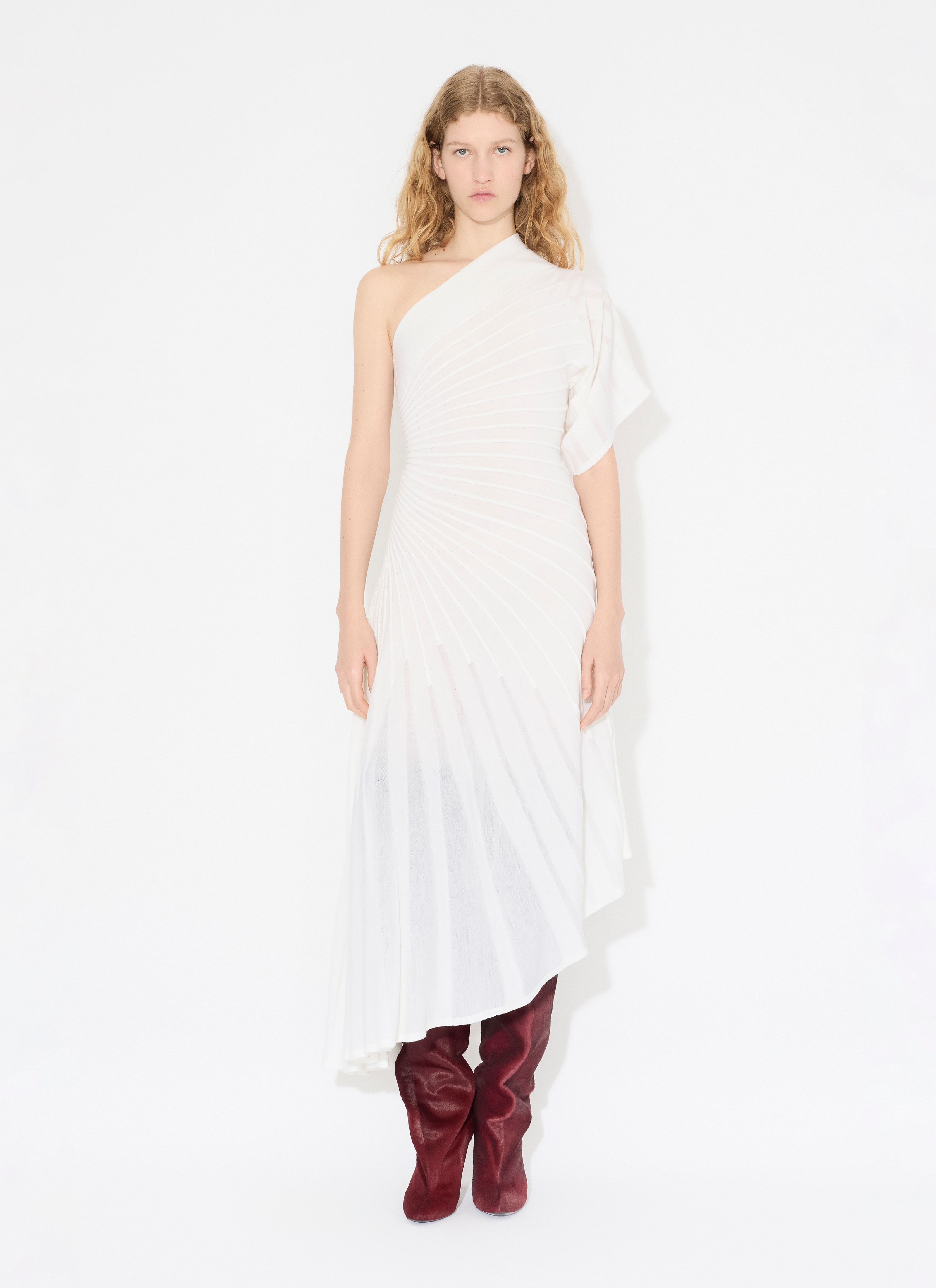 ASYMMETRICAL KNIT DRESS - 2
