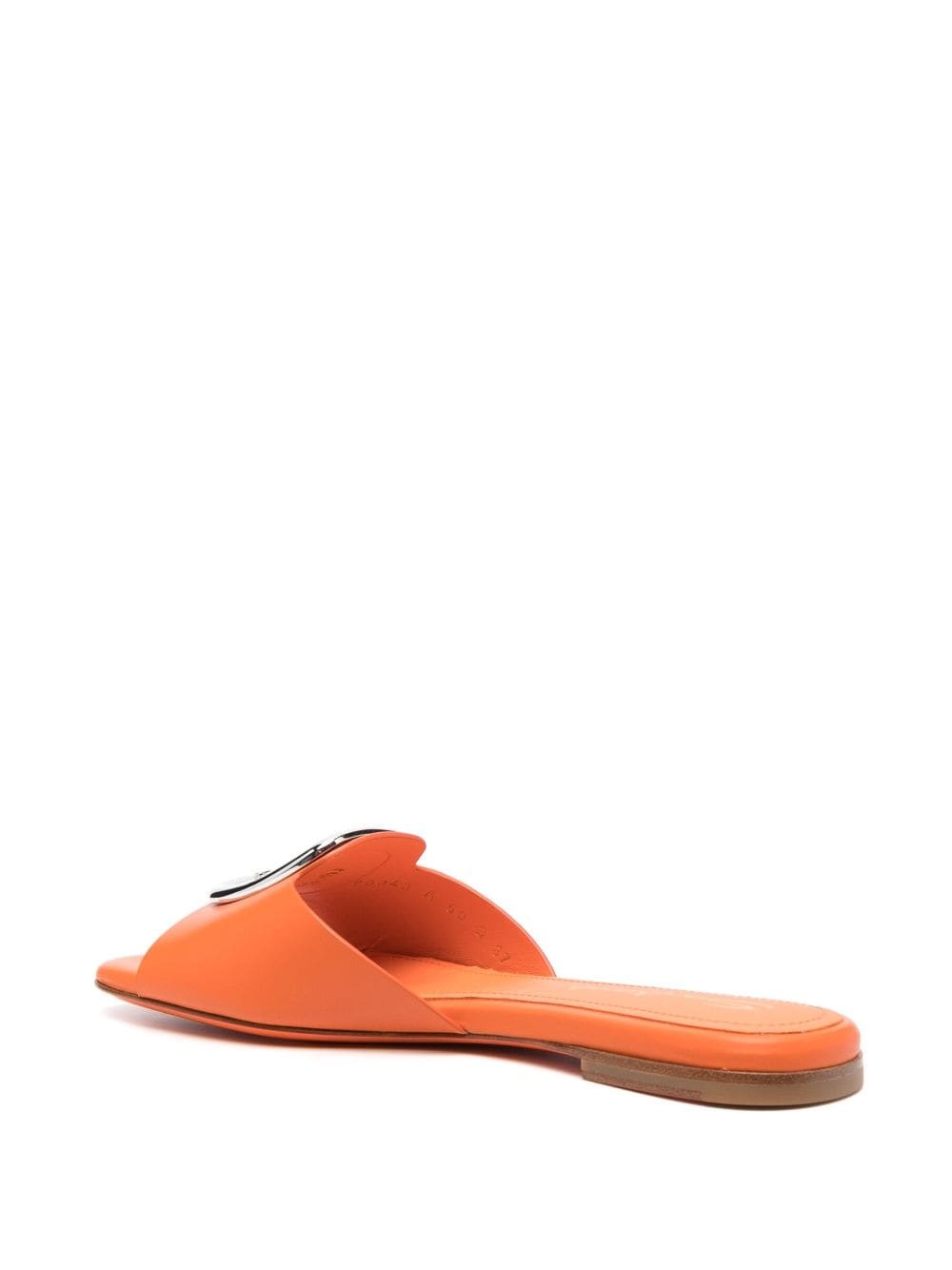 decorative-buckle leather sandals - 3