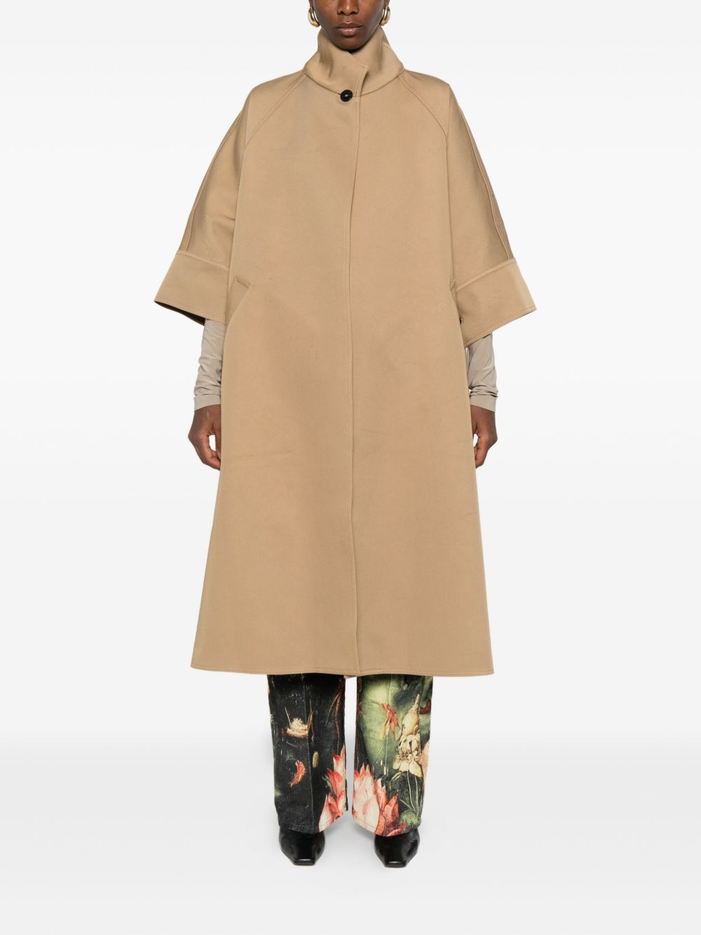 Nat short-sleeve button coat - 2