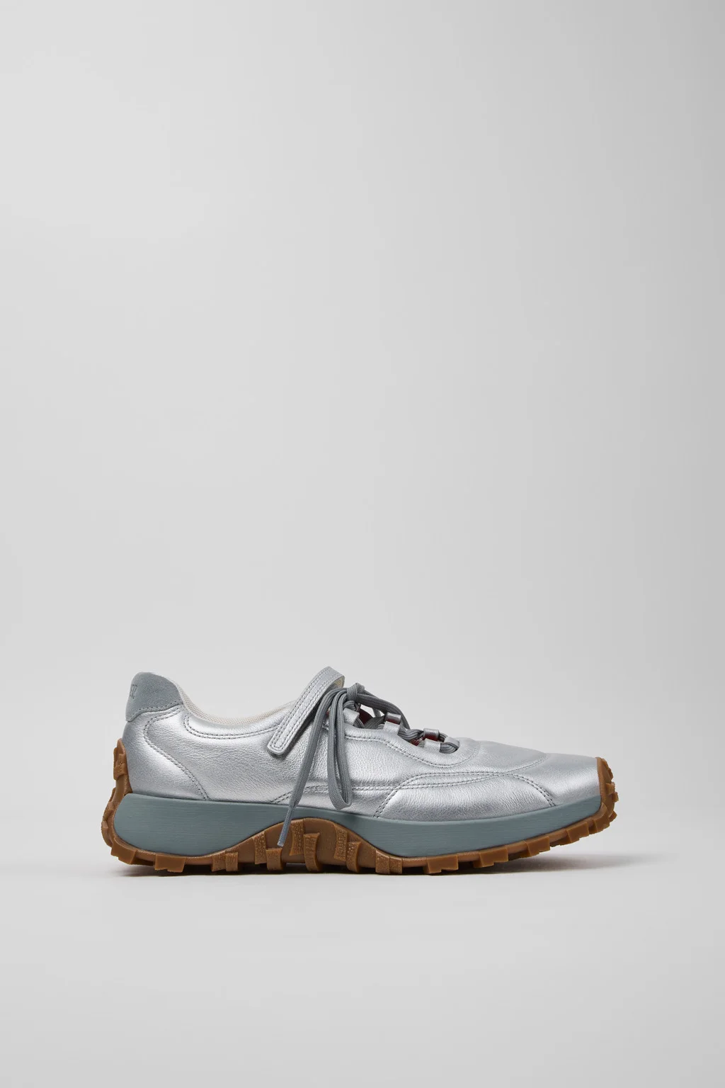 Drift Trail Gray Leather and Nubuck Sneakers for Women. - 1