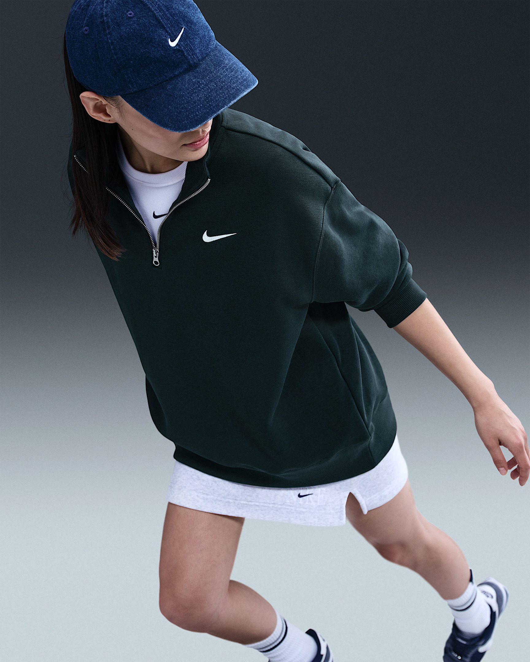 Nike Sportswear Phoenix Fleece Women's Oversized 1/4-Zip Long Sweatshirt - 3