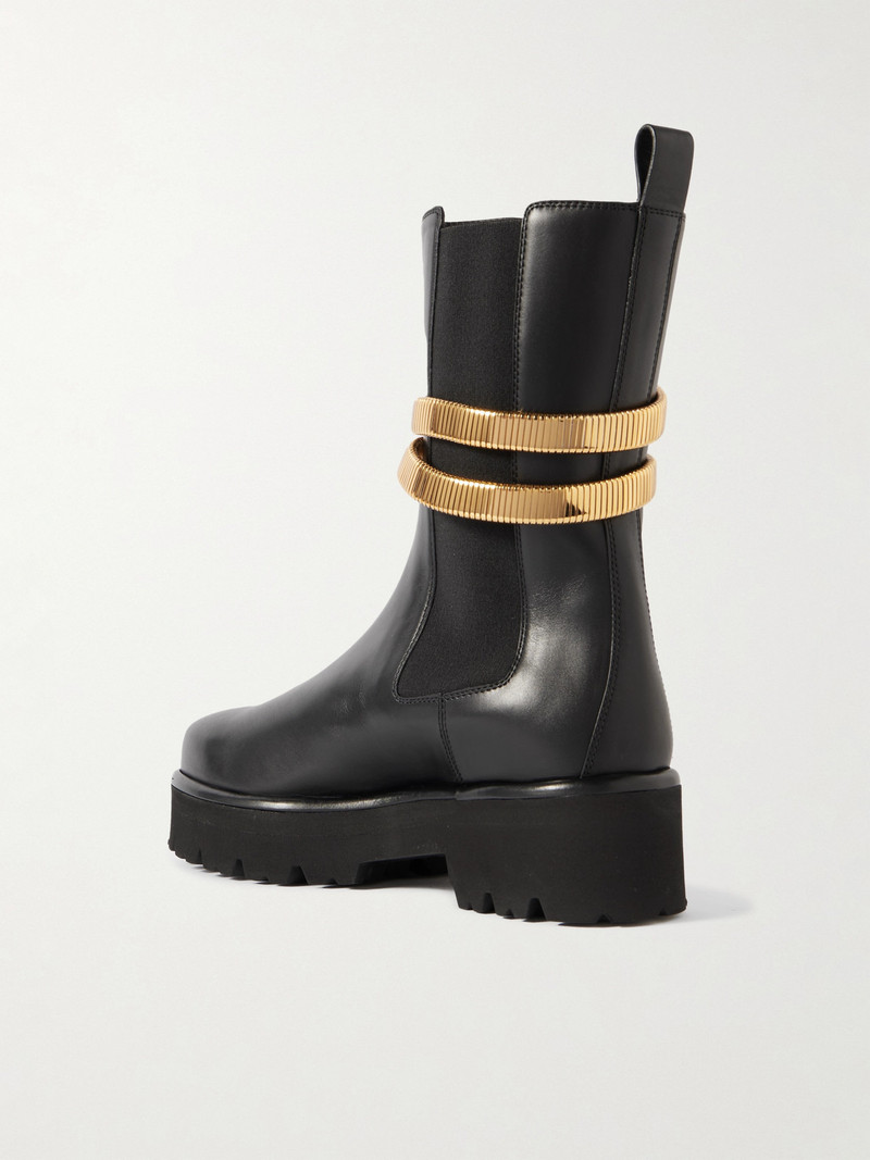 Embellished Leather Chelsea Boots 3