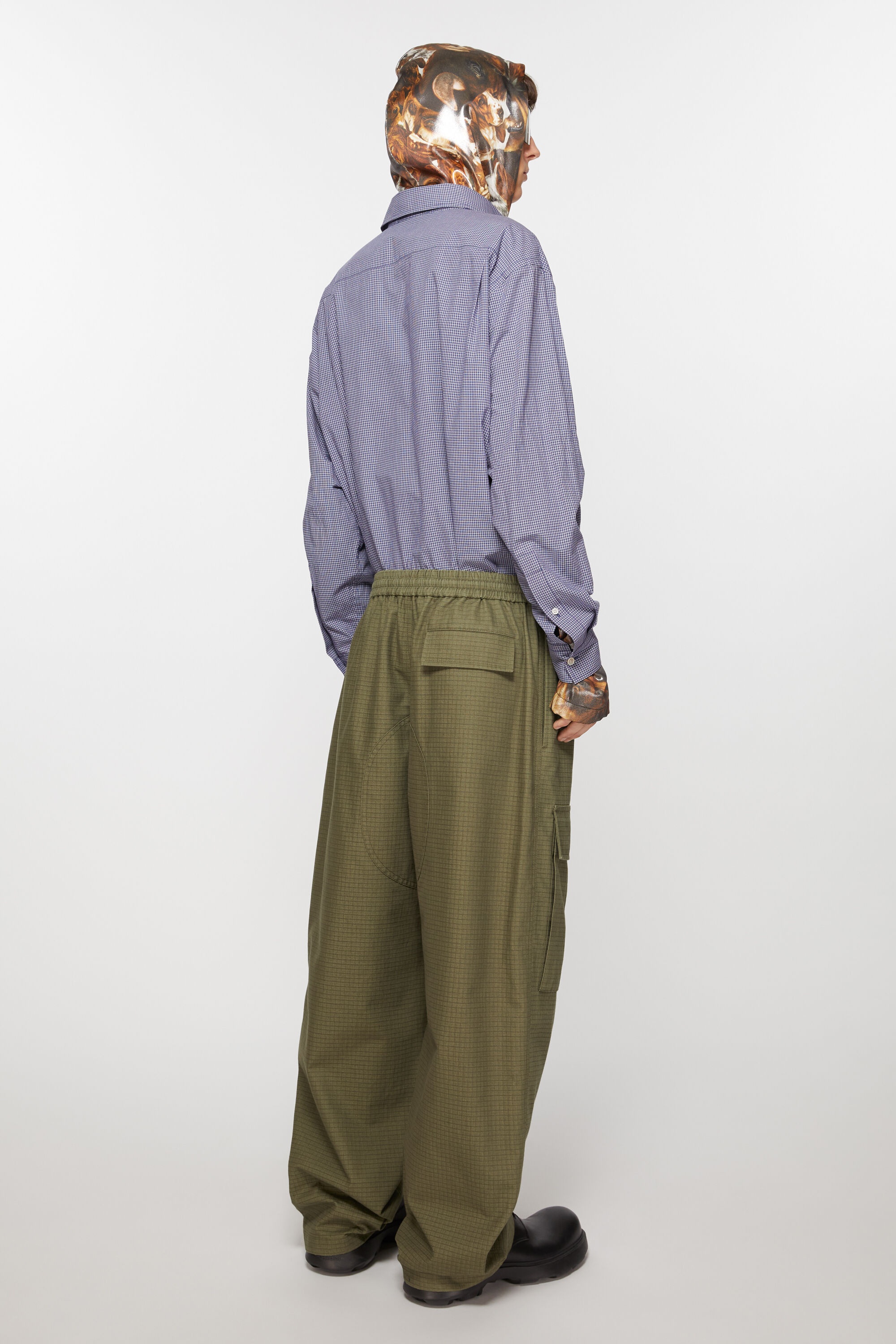Cargo trousers - Olive green - 3