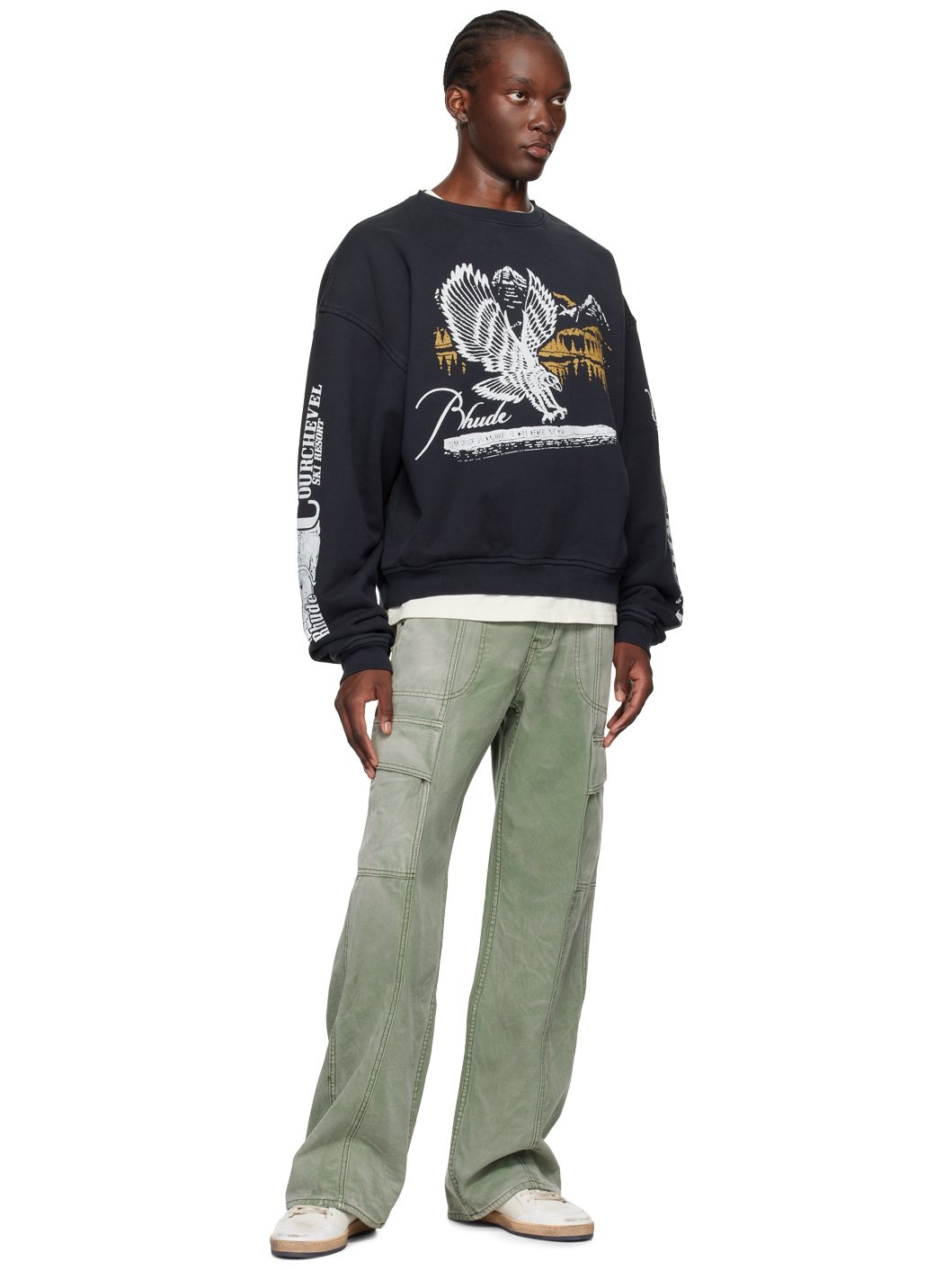 【関税込み】Rhude オフホワイト Rhude Ski Club Tシャツ Rhude Off-White 'Rhude Ski Club' T-Shirt Rhude