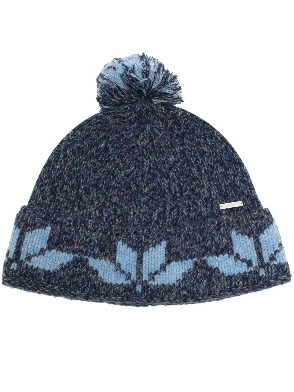 wool intarsia-knit hat - 1