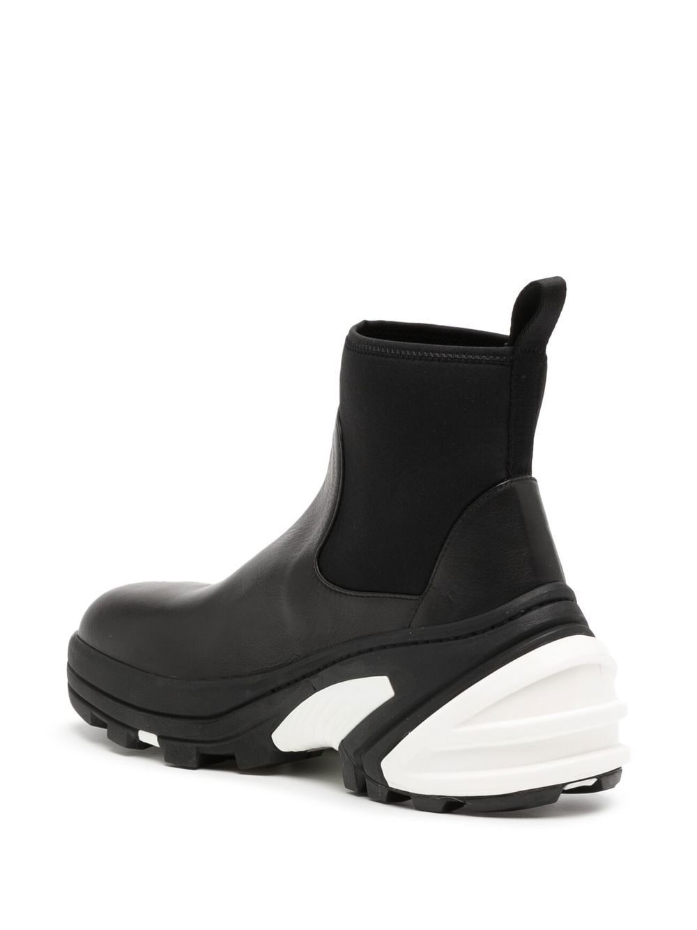 panelled chunky-sole ankle boots - 3