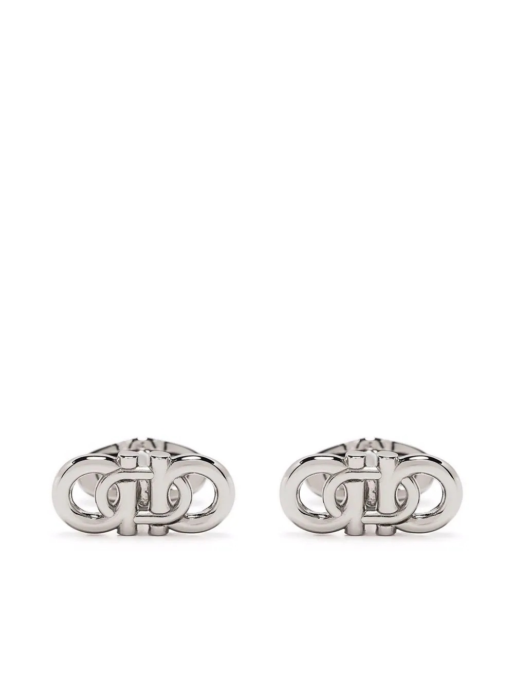 Gancio engraved-logo cufflinks - 1