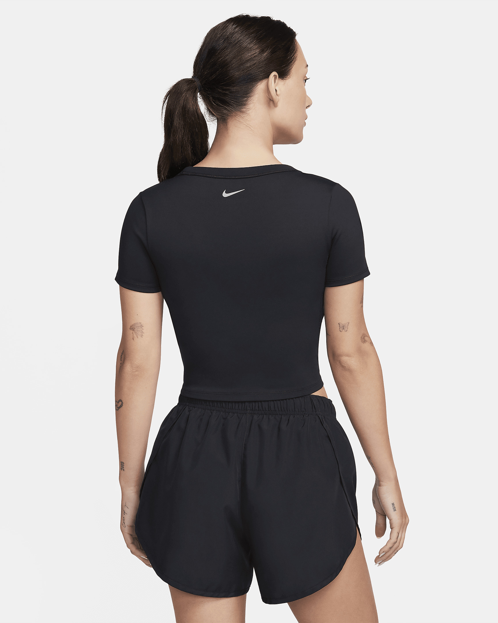Nike One Fitted Women's Dri-FIT Short-Sleeve Cropped Top - 2