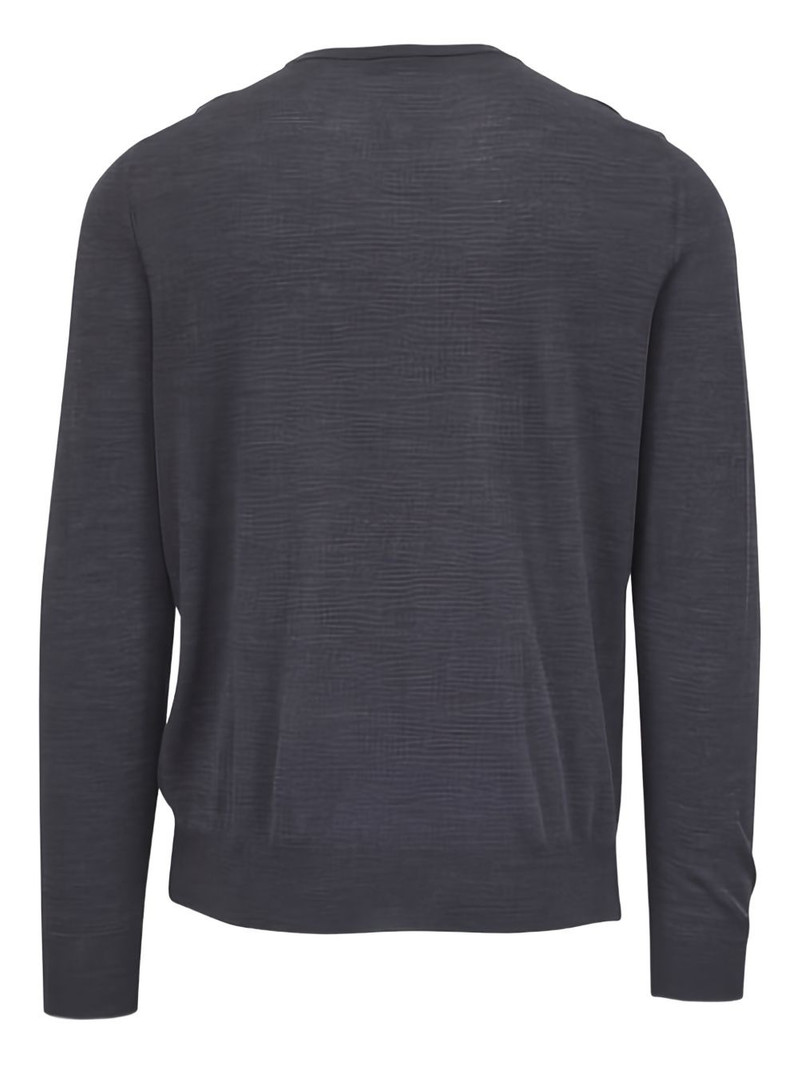 Canali trim-detail sweater outlook