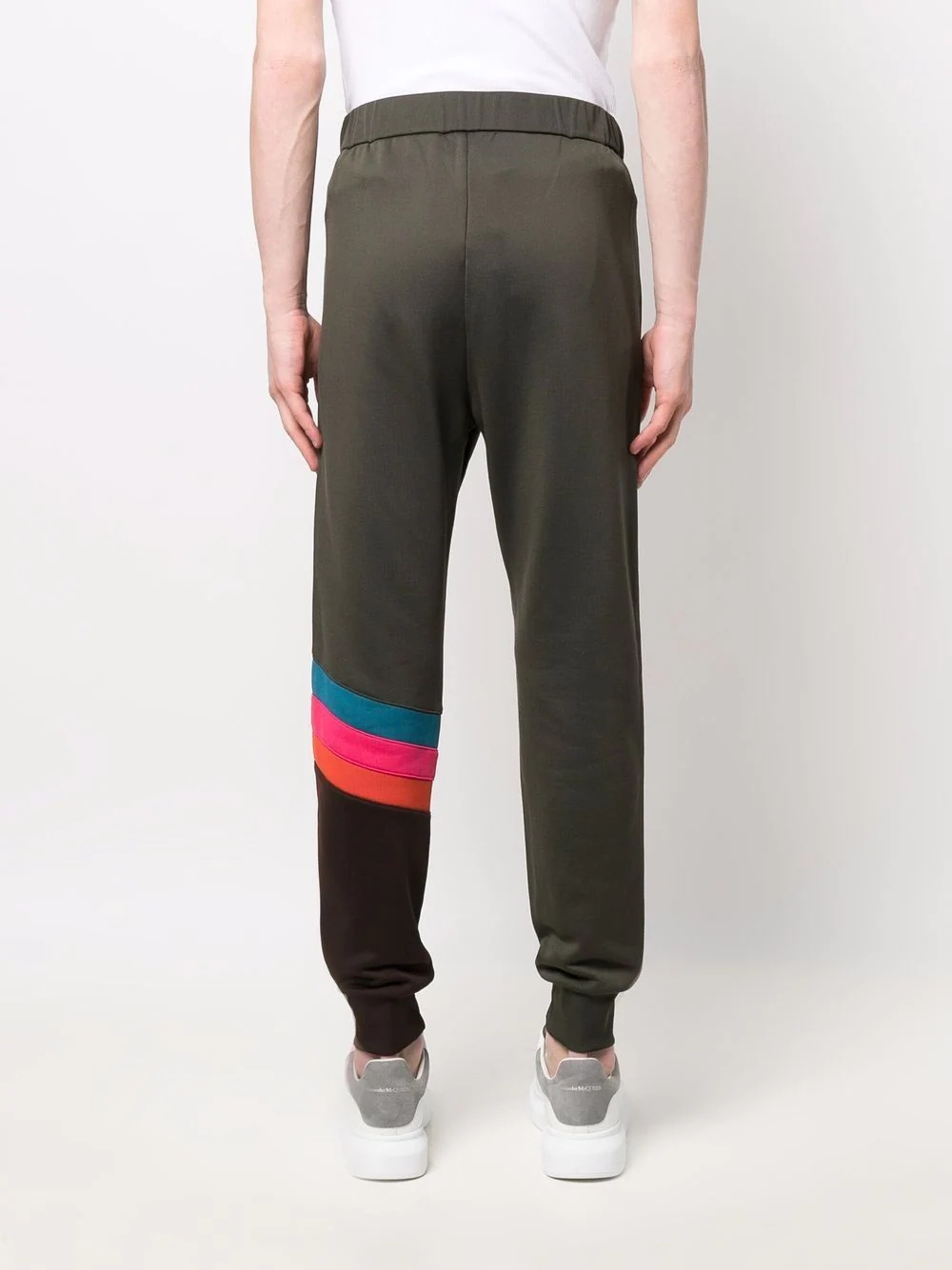 logo-tape track pants - 4