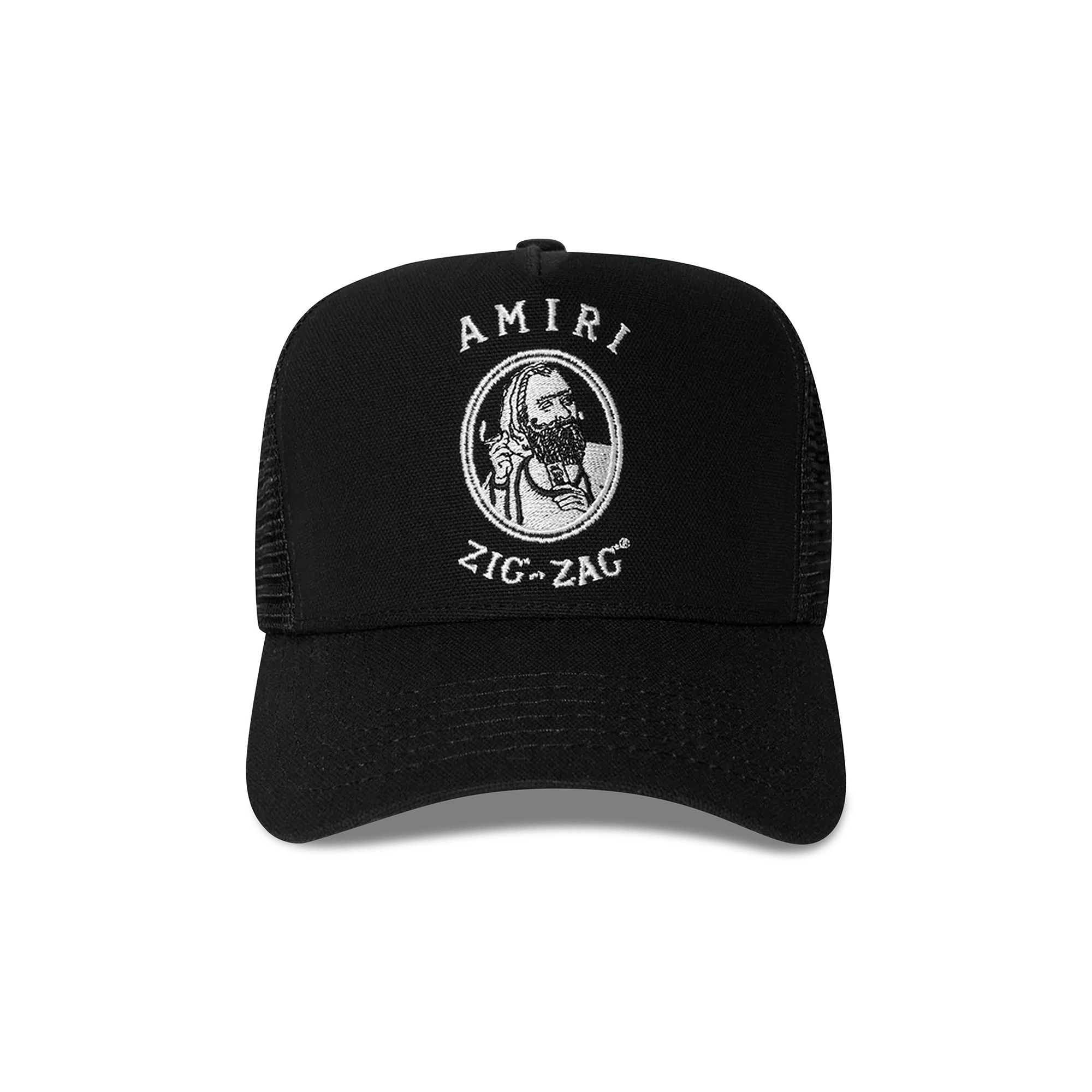 Amiri Zig Zag Trucker Hat 'Black/White' - 1