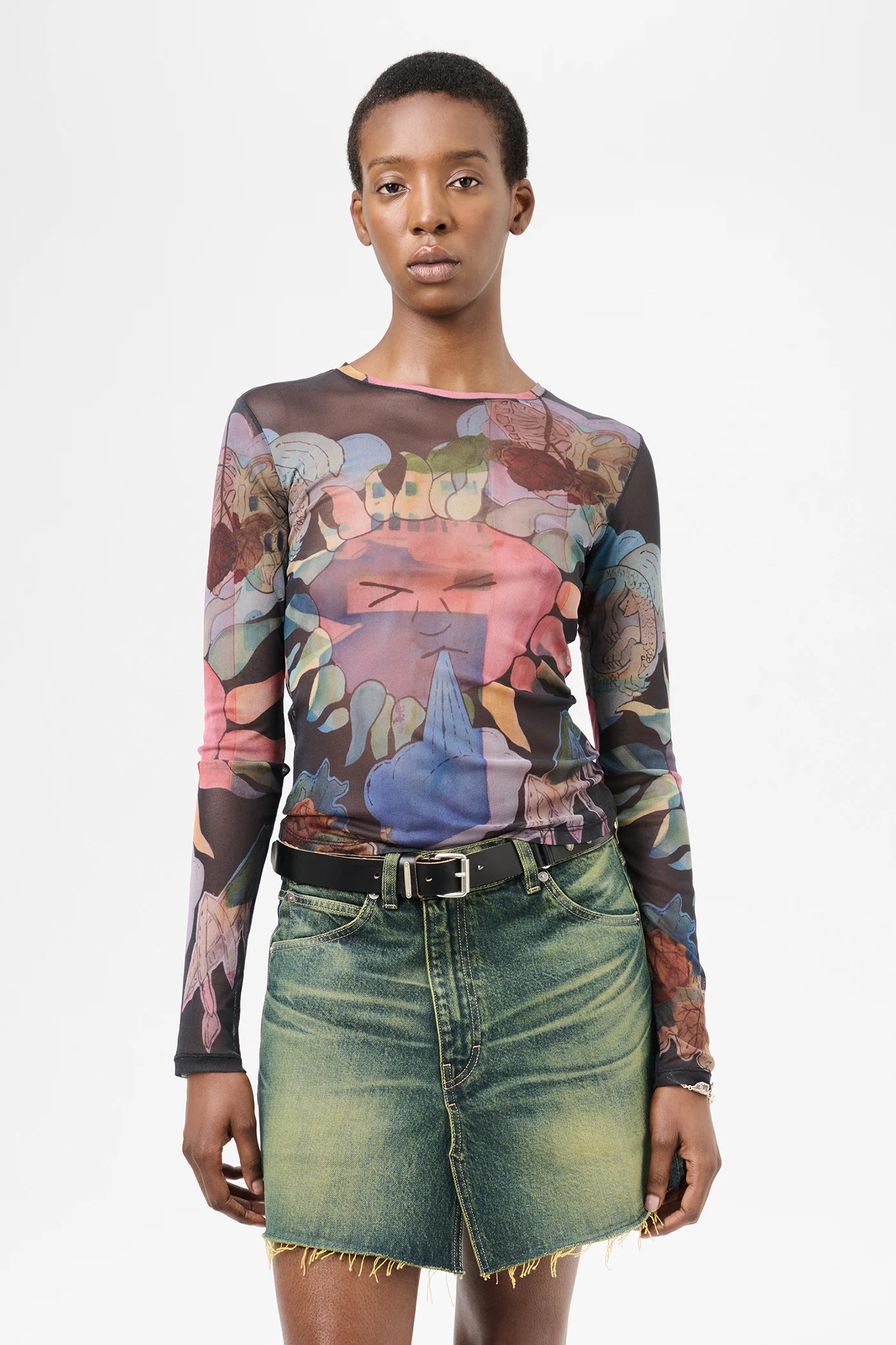 Super Slim Longsleeve Solar Power Marina Print - 3
