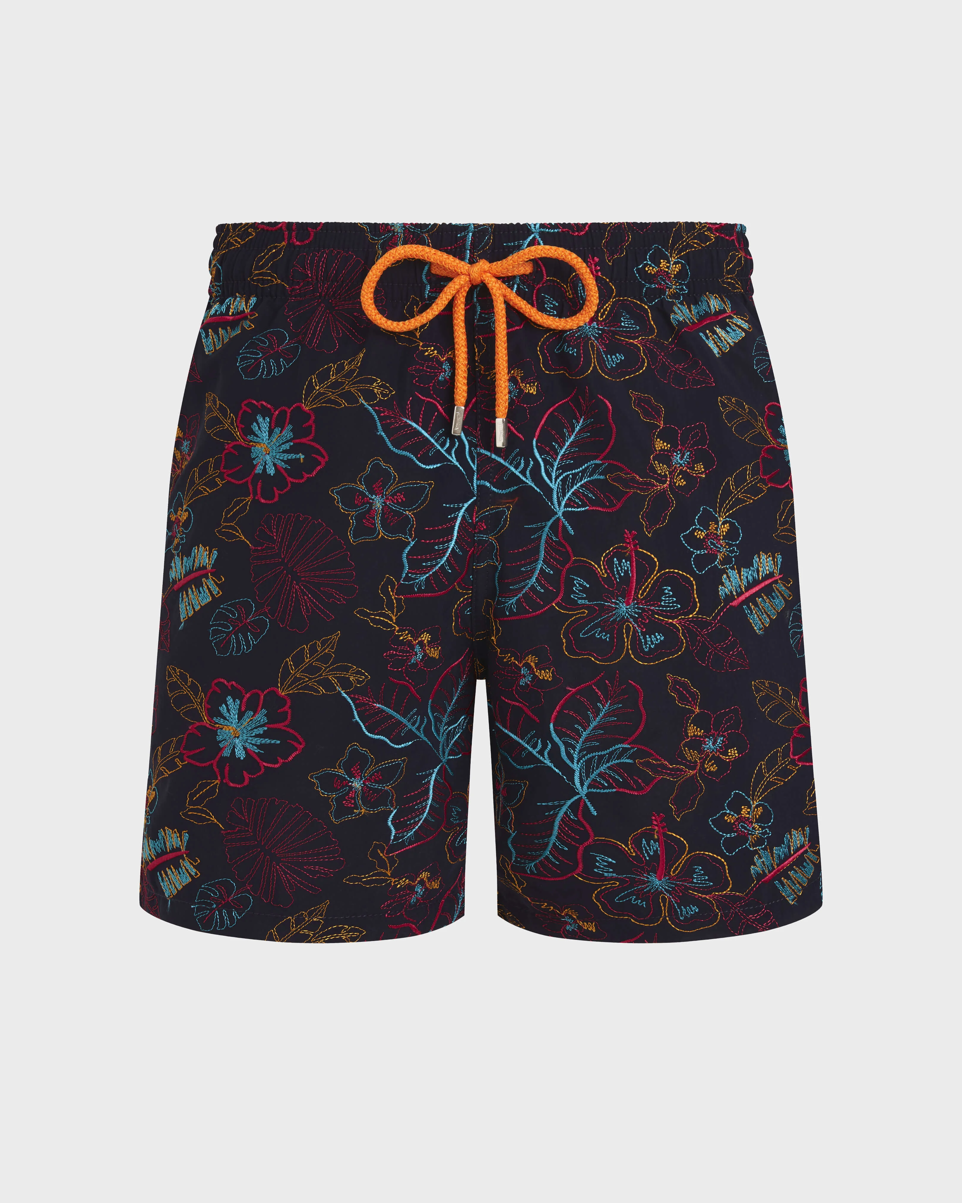 MEN EMBROIDERED SWIM TRUNKS ISLAND FLOWERS - LIMITED EDITION - 1