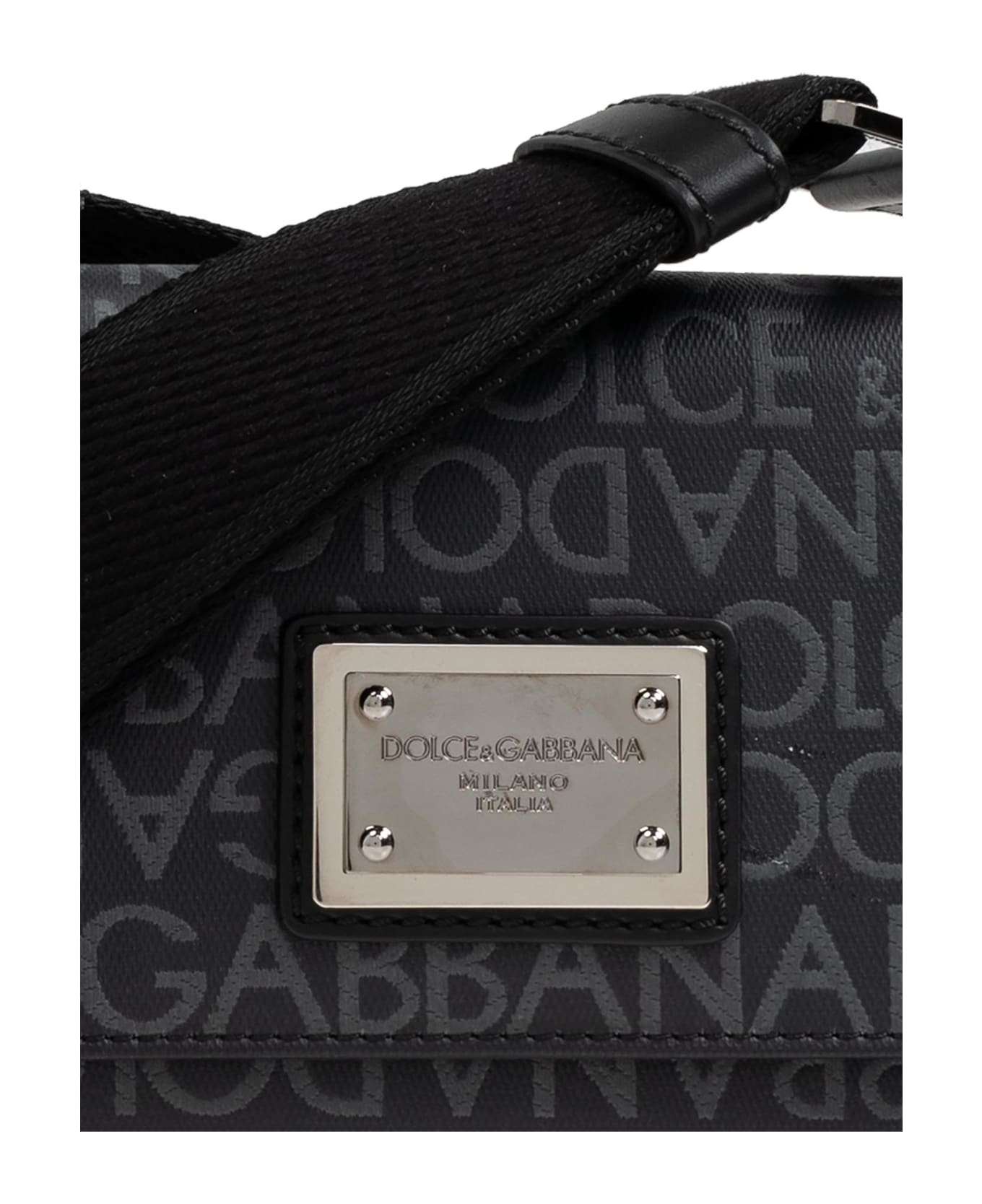 Coated Jacquard Crossbody Bag - 5