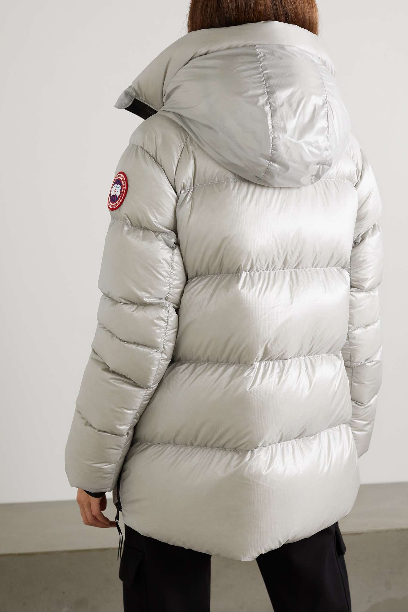 Cypress hooded quilted recycled shell down jacket - 4
