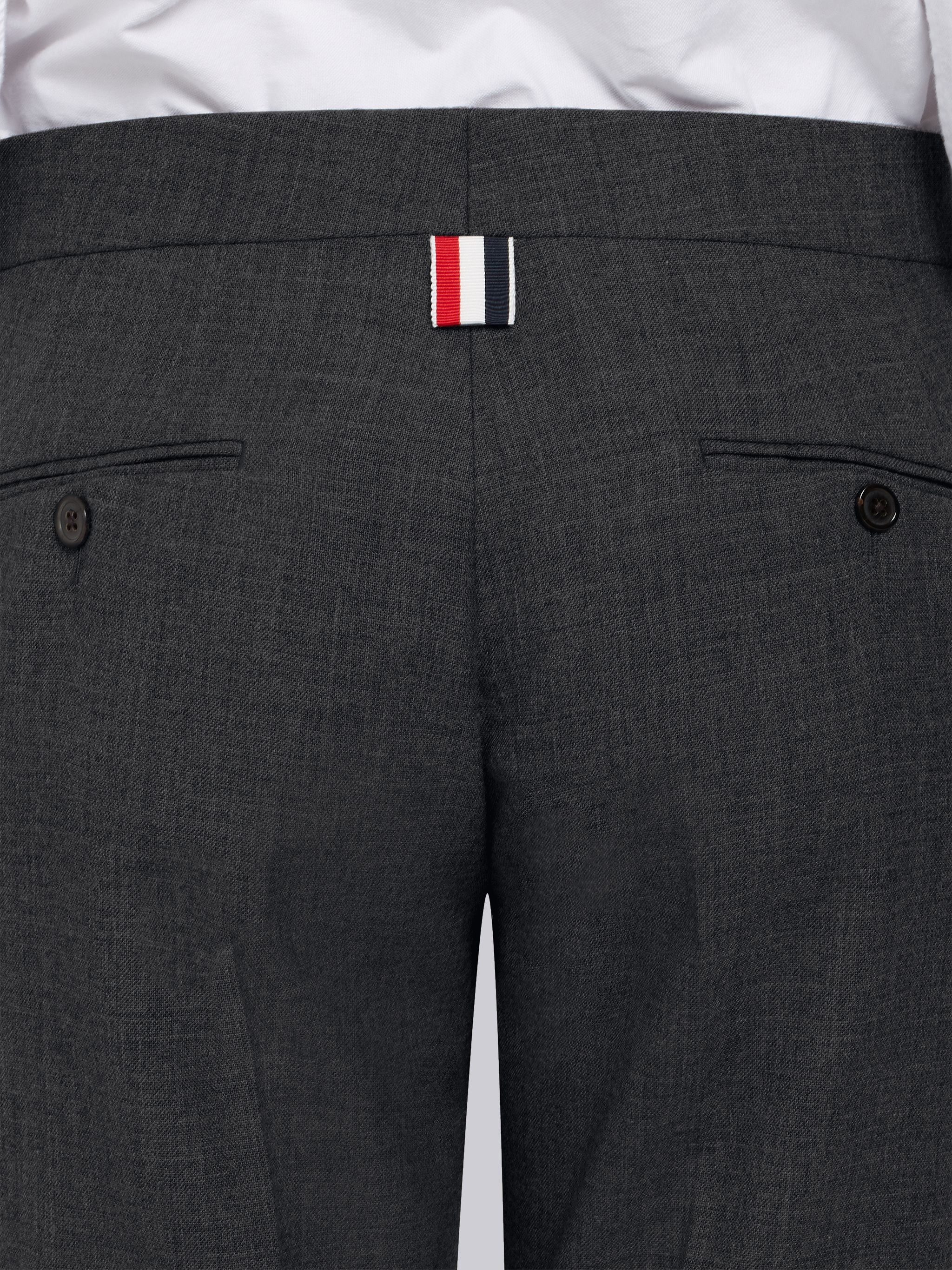 Dark Grey 2-Ply Wool Fresco Lowrise Skinny Trouser - 6