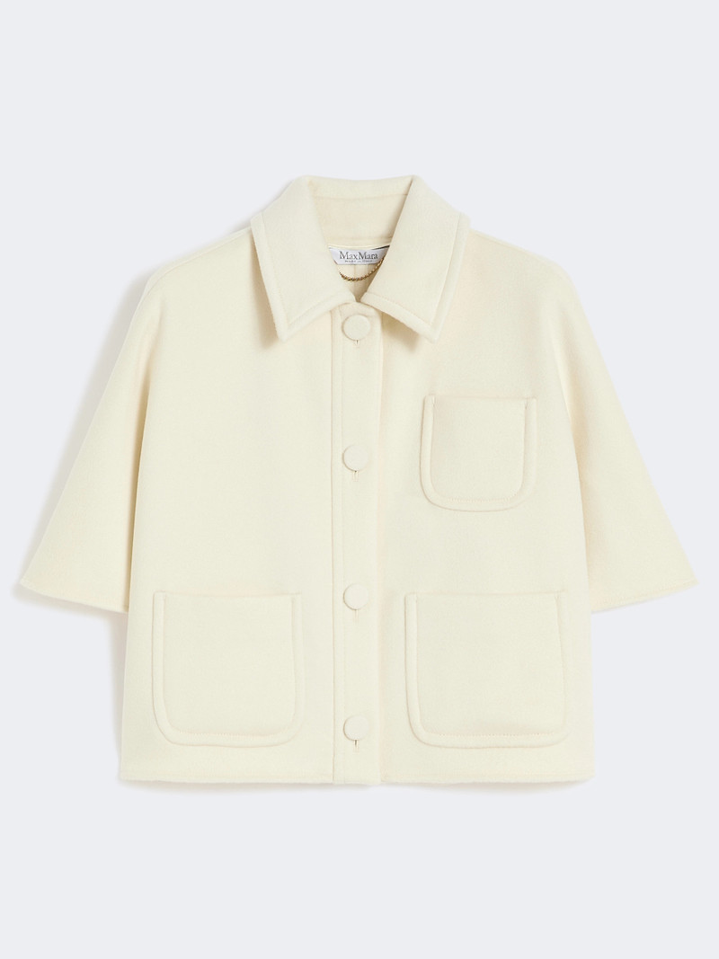 AGILE Lightweight cashmere cape - WHITE 1
