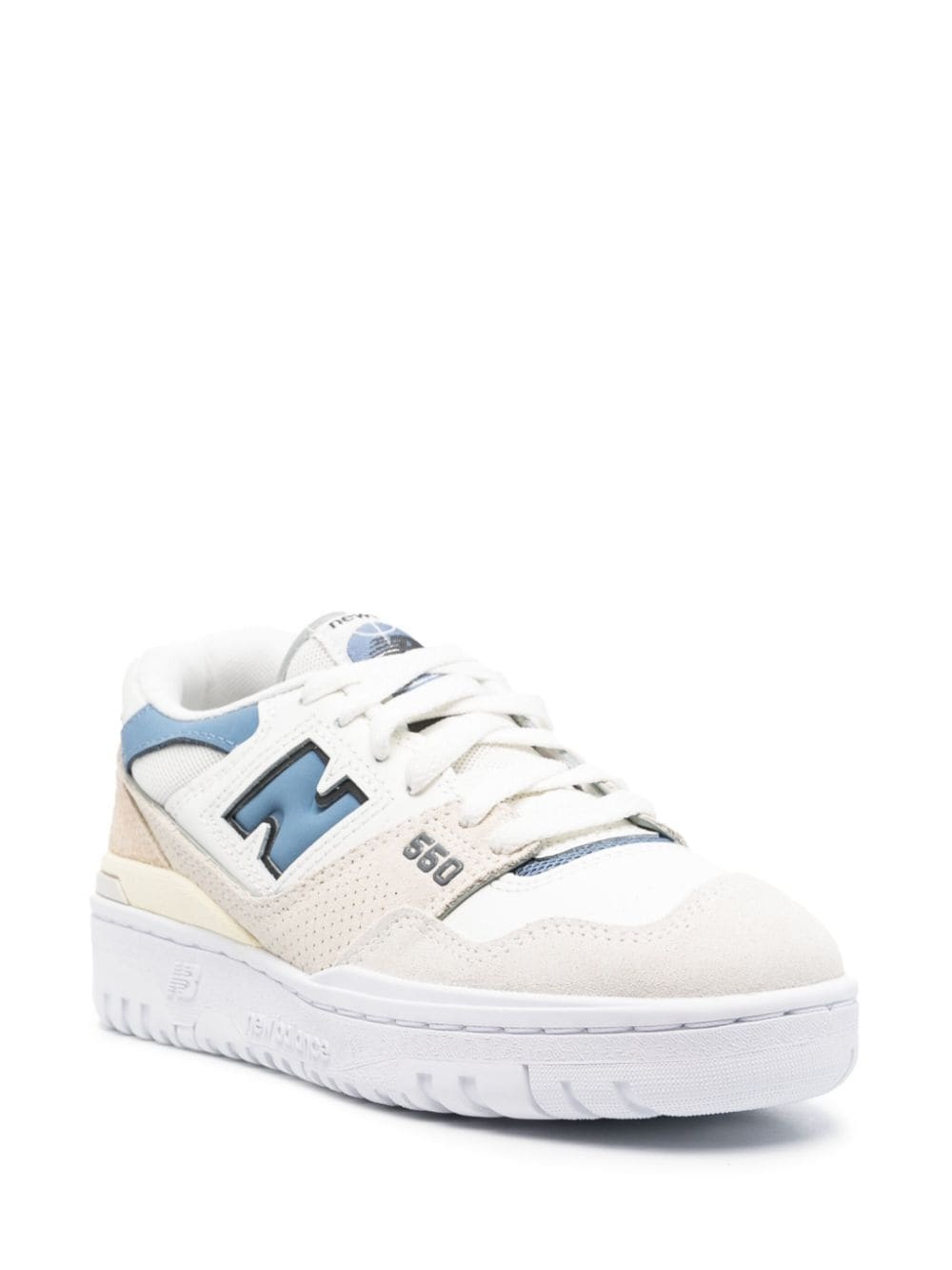 550 panelled leather sneakers - 2