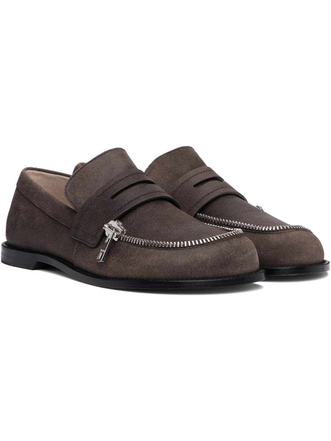 Brown Biker Loafers - 4