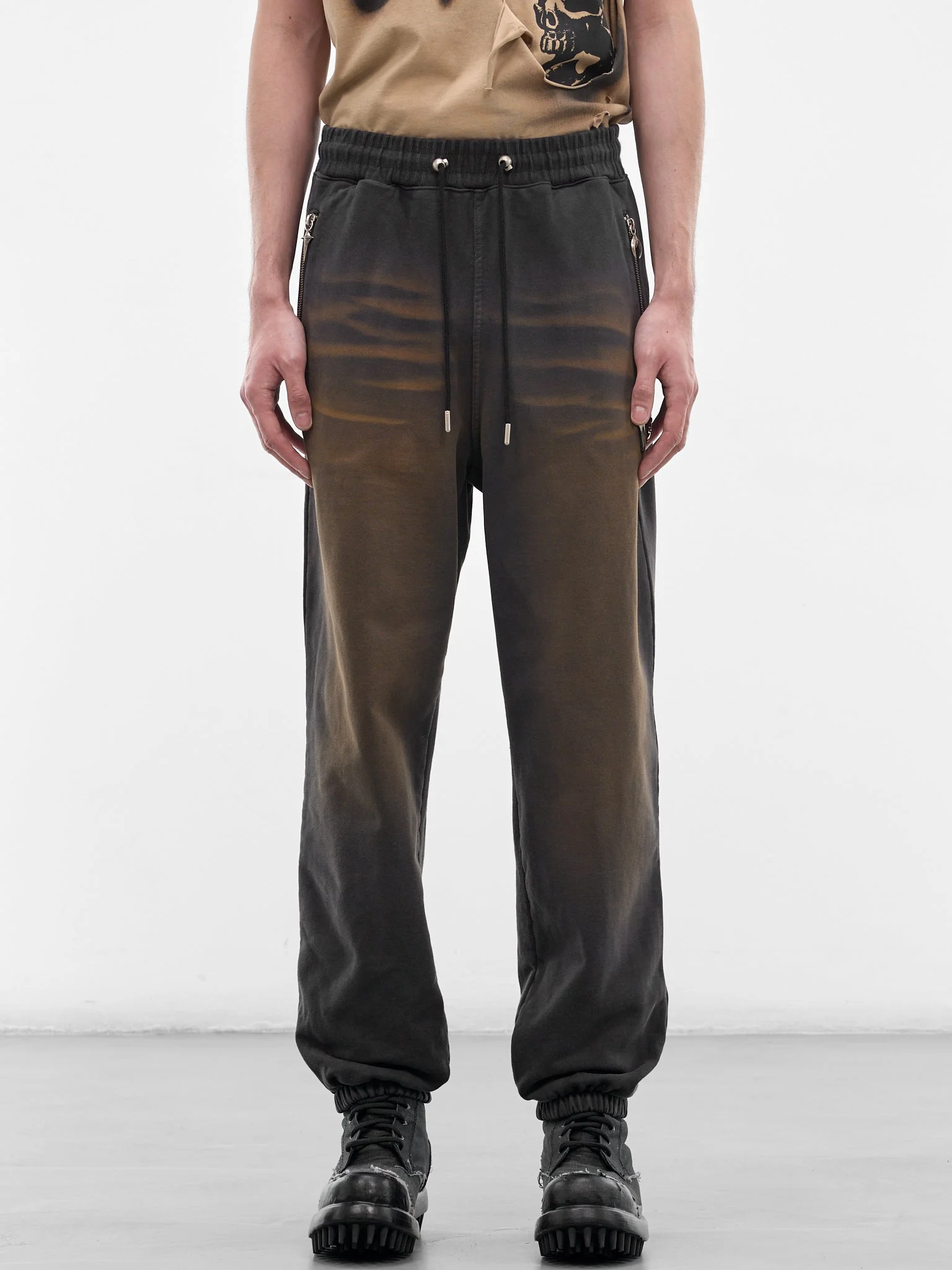 Two-Tone Washed Joggers - 1